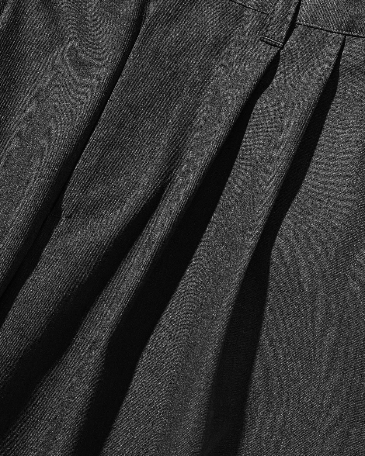 【9.19 SAT 20:00- IN STOCK】T/C GABARDINE CITY UNIFORM WIDE TAPERED PANTS (GRAY)