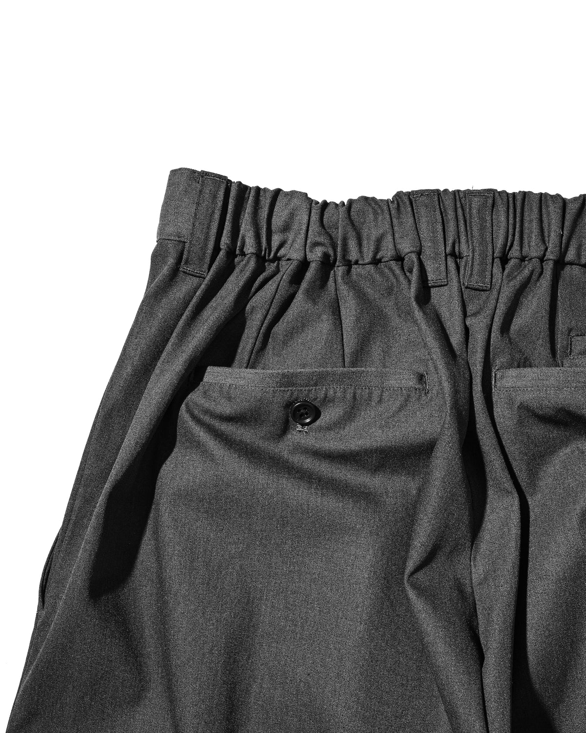 【9.19 SAT 20:00- IN STOCK】T/C GABARDINE CITY UNIFORM WIDE TAPERED PANTS (GRAY)