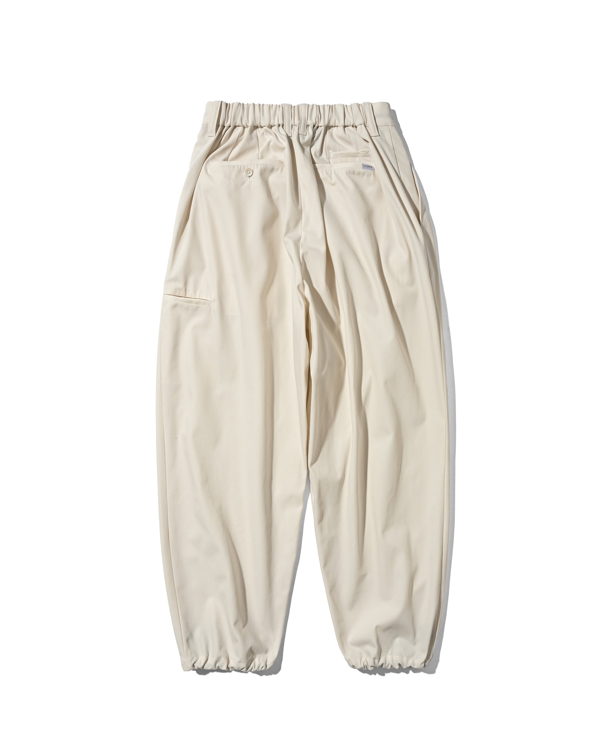 【4.29 WED 20:00- IN STOCK】T/C GABARDINE CITY UNIFORM WIDE TAPERED PANTS (IVORY)