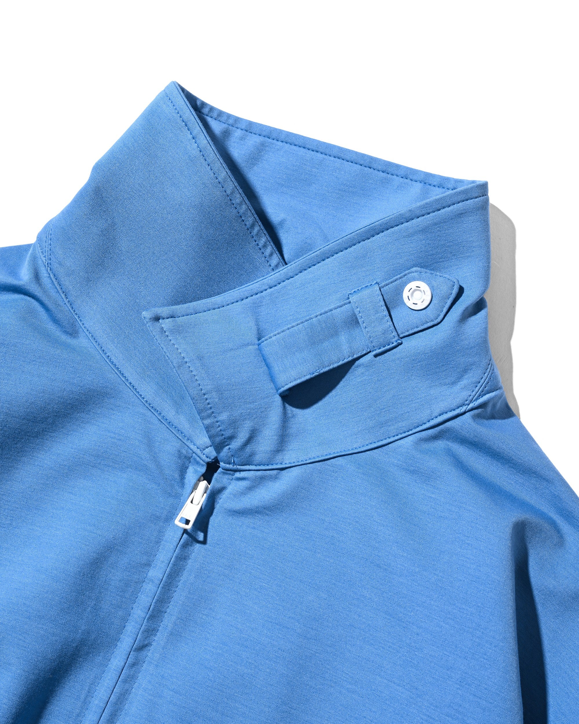 【5.30 SAT 20:00- IN STOCK】46G KNIT EVERYDAY ZIP UP L/S SHIRT (SAX BLUE)