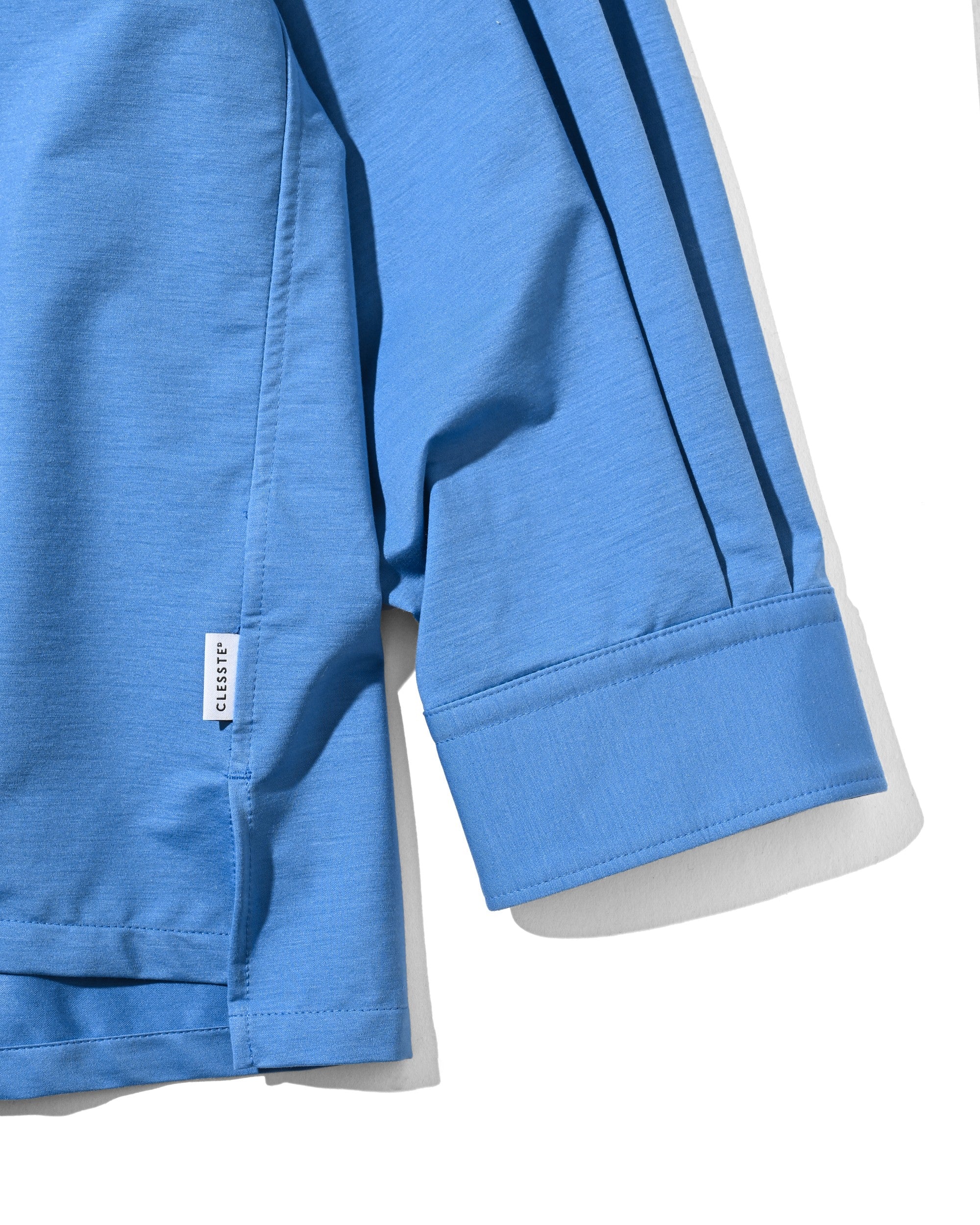 【5.30 SAT 20:00- IN STOCK】46G KNIT EVERYDAY ZIP UP L/S SHIRT (SAX BLUE)
