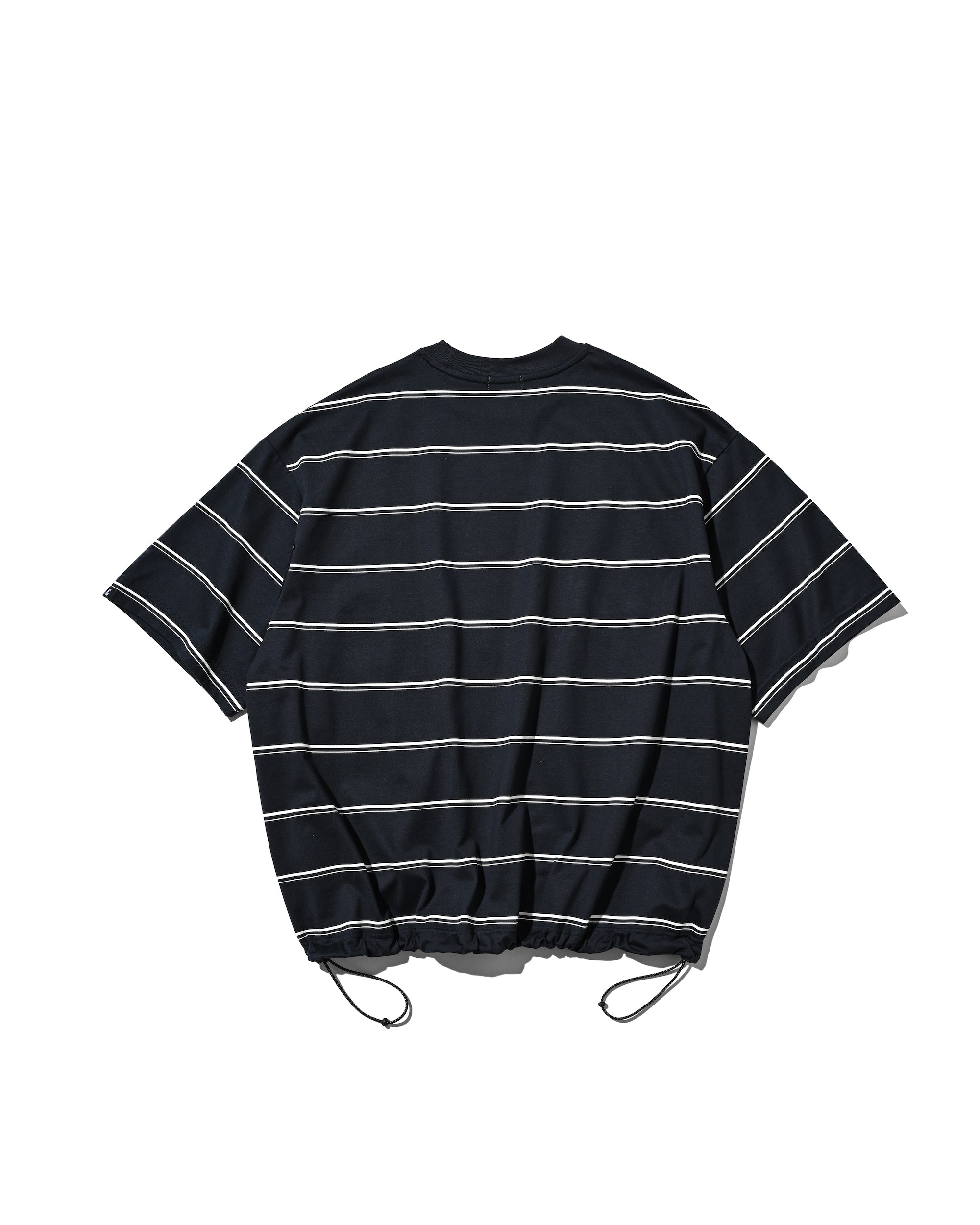 5.6 20:00- IN STOCK】THICK THIN STRIPE S/S T-SHIRT WITH DRAWSTRINGS (N