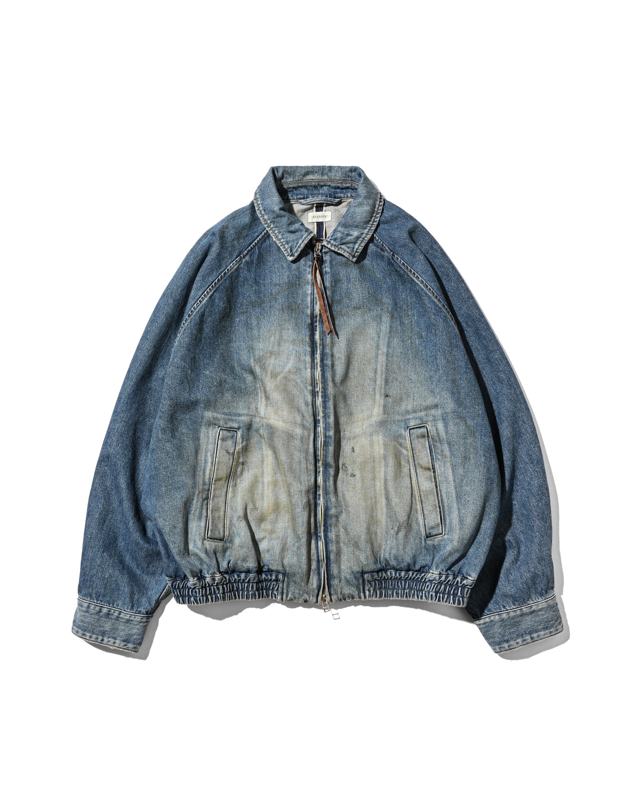 【9.2 WED 20:00- IN STOCK】VINTAGE DYED SELVEDGE DENIM CITY UTILITY JACKET (LIGHT INDIGO)