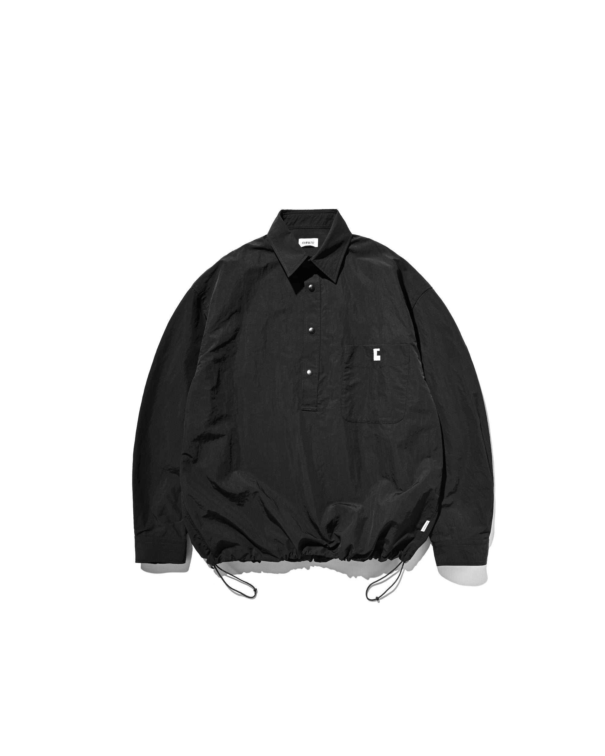 【10.25 SAT 20:00- IN STOCK】ACTIVE CITY UNIFORM L/S PULLOVER SHIRT (BLACK)