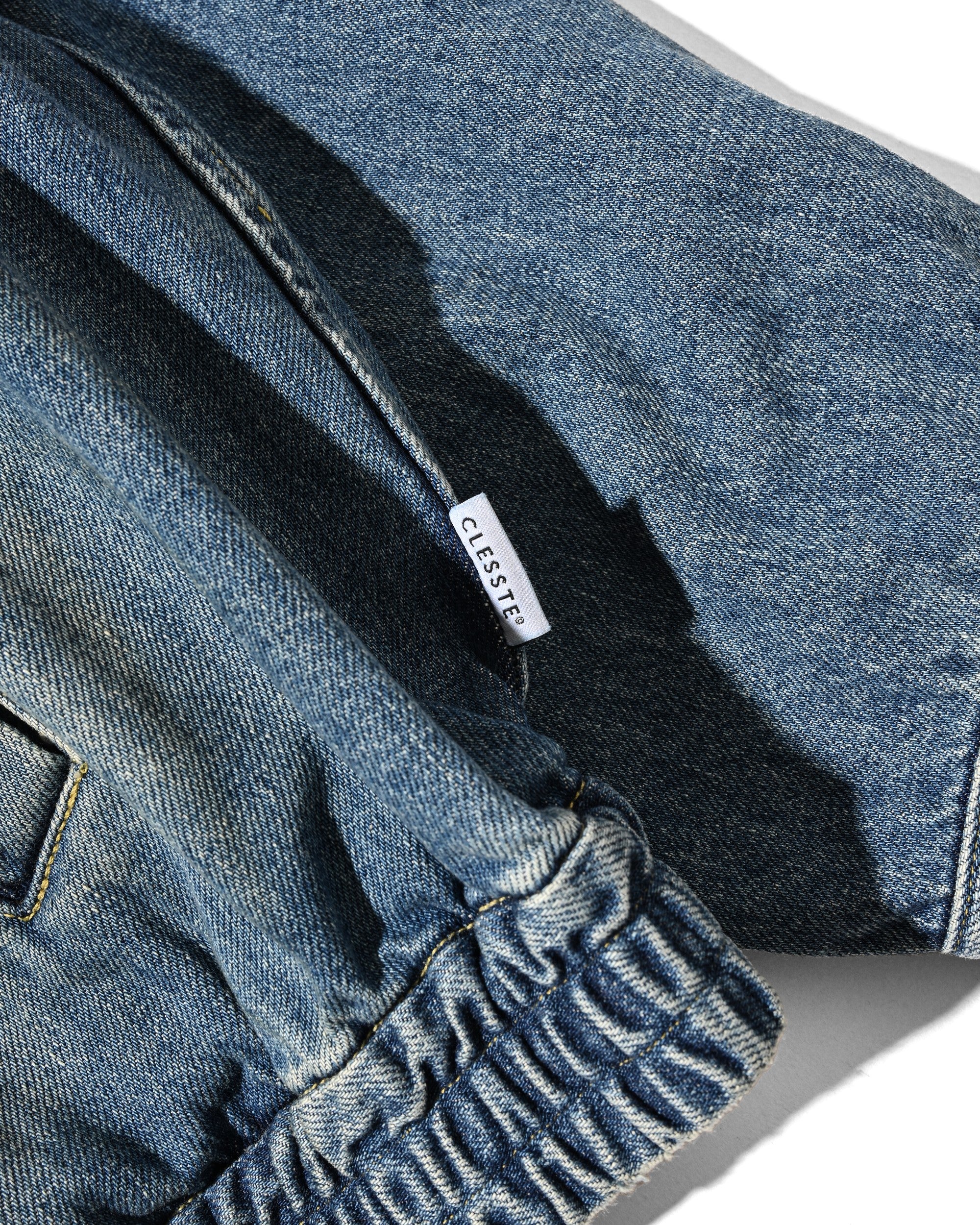 【9.2 WED 20:00- IN STOCK】VINTAGE DYED SELVEDGE DENIM CITY UTILITY JACKET (LIGHT INDIGO)
