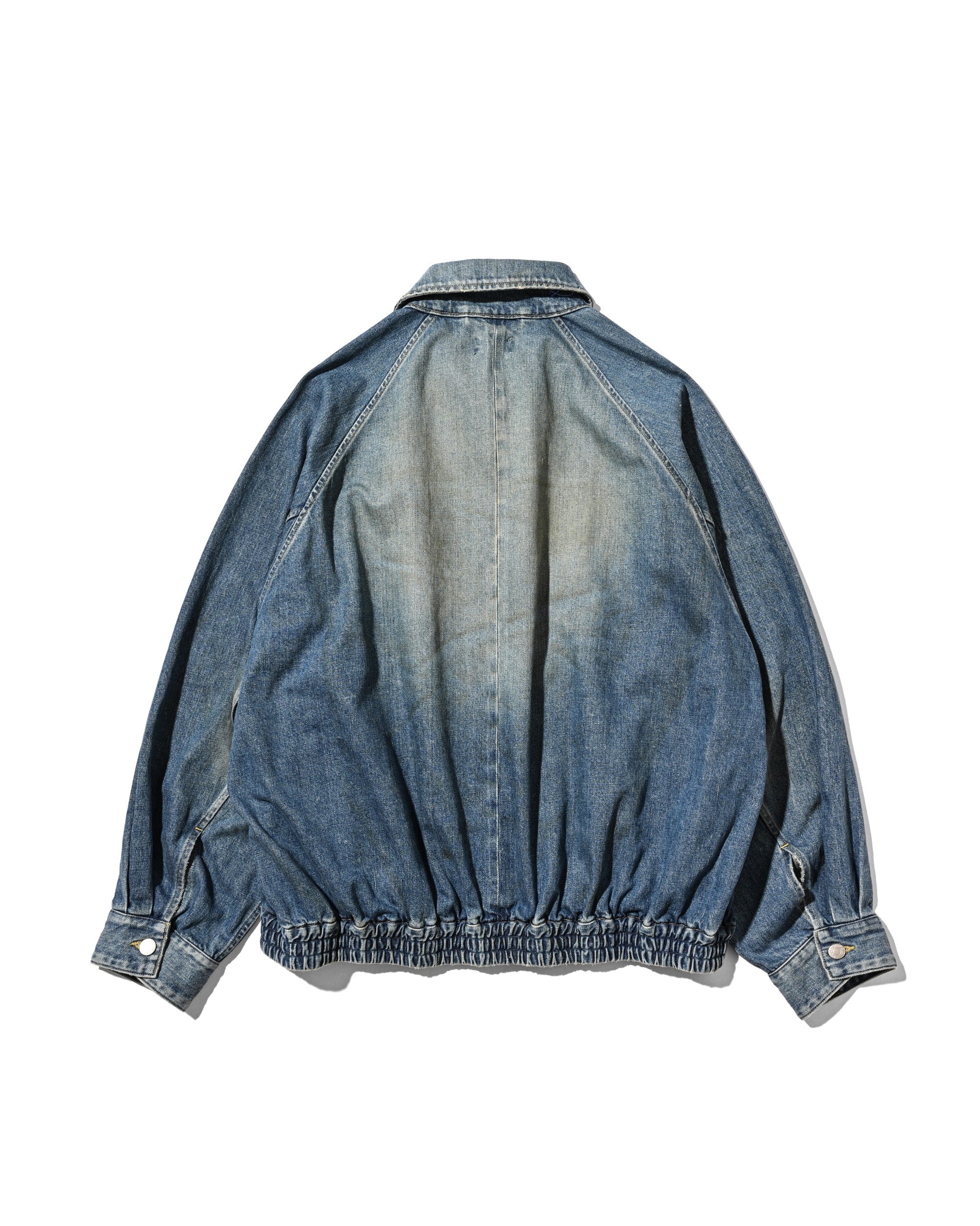 【9.2 WED 20:00- IN STOCK】VINTAGE DYED SELVEDGE DENIM CITY UTILITY JACKET (LIGHT INDIGO)