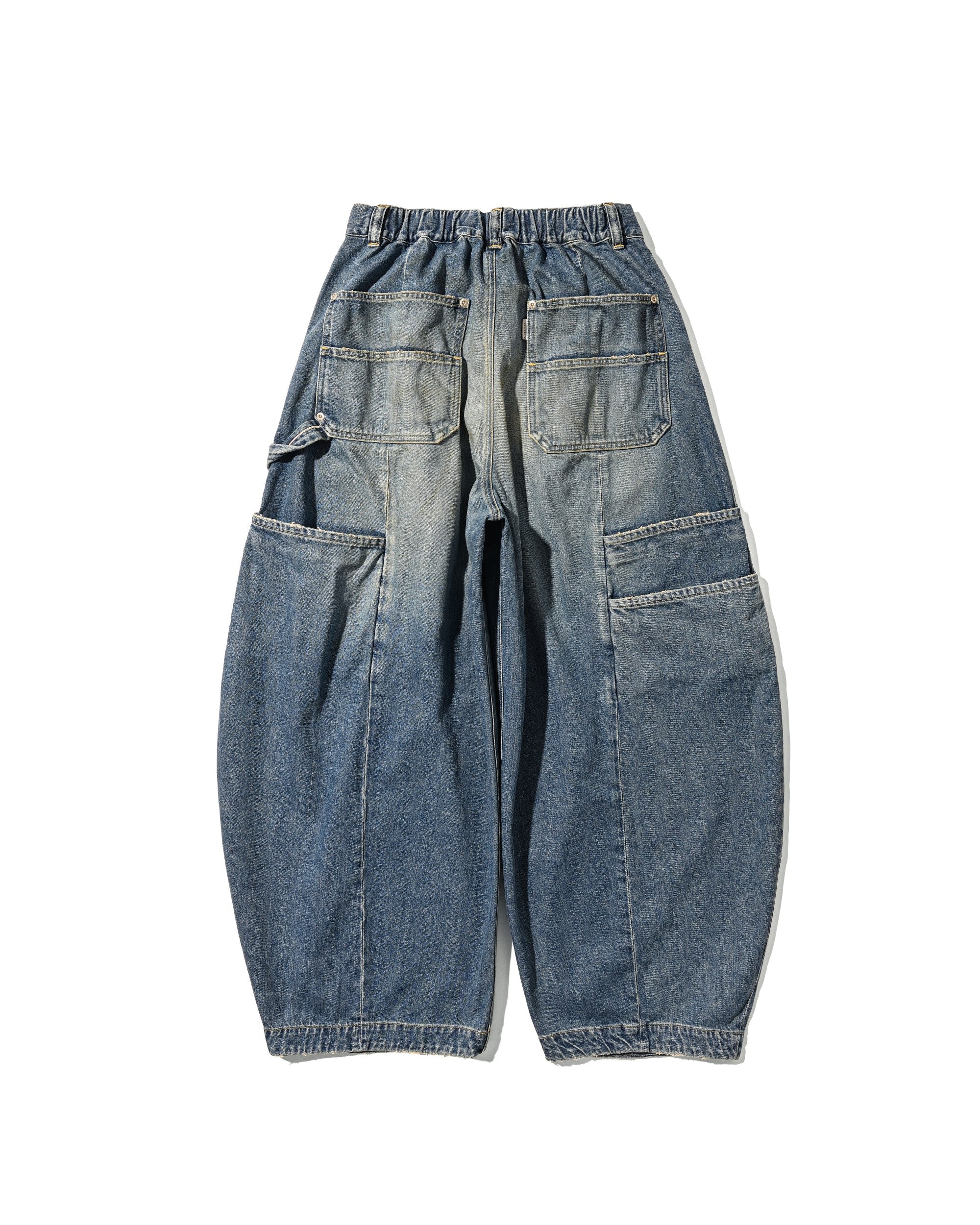 【5.30 SAT 20:00- IN STOCK】VINTAGE DYED SELVEDGE DENIM CITY MASSIVE UTILITY PANTS (VINTAGE LIGHT INDIGO)