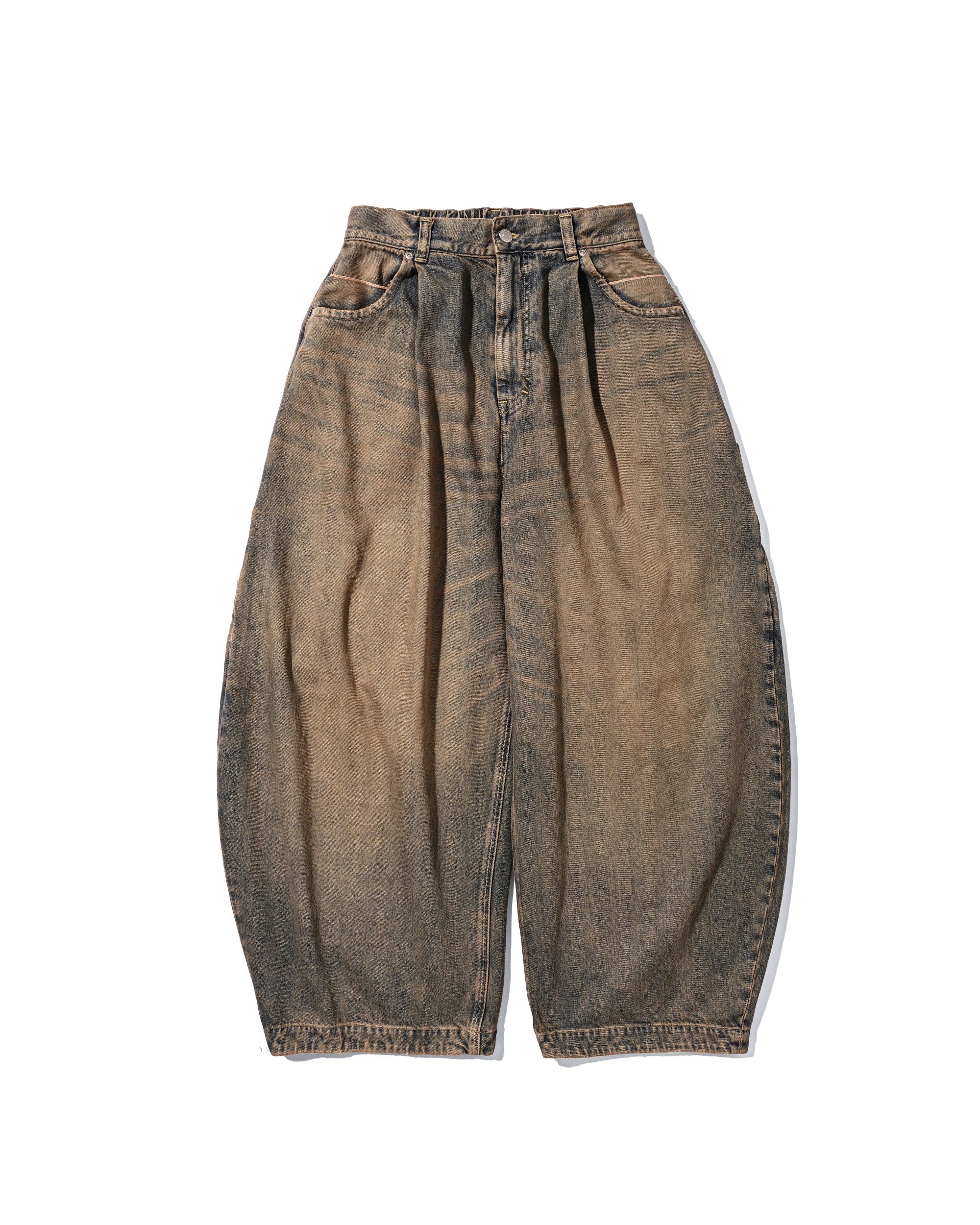 【5.30 SAT 20:00- IN STOCK】VINTAGE DYED SELVEDGE DENIM CITY MASSIVE UTILITY PANTS (VINTAGE BEIGE)