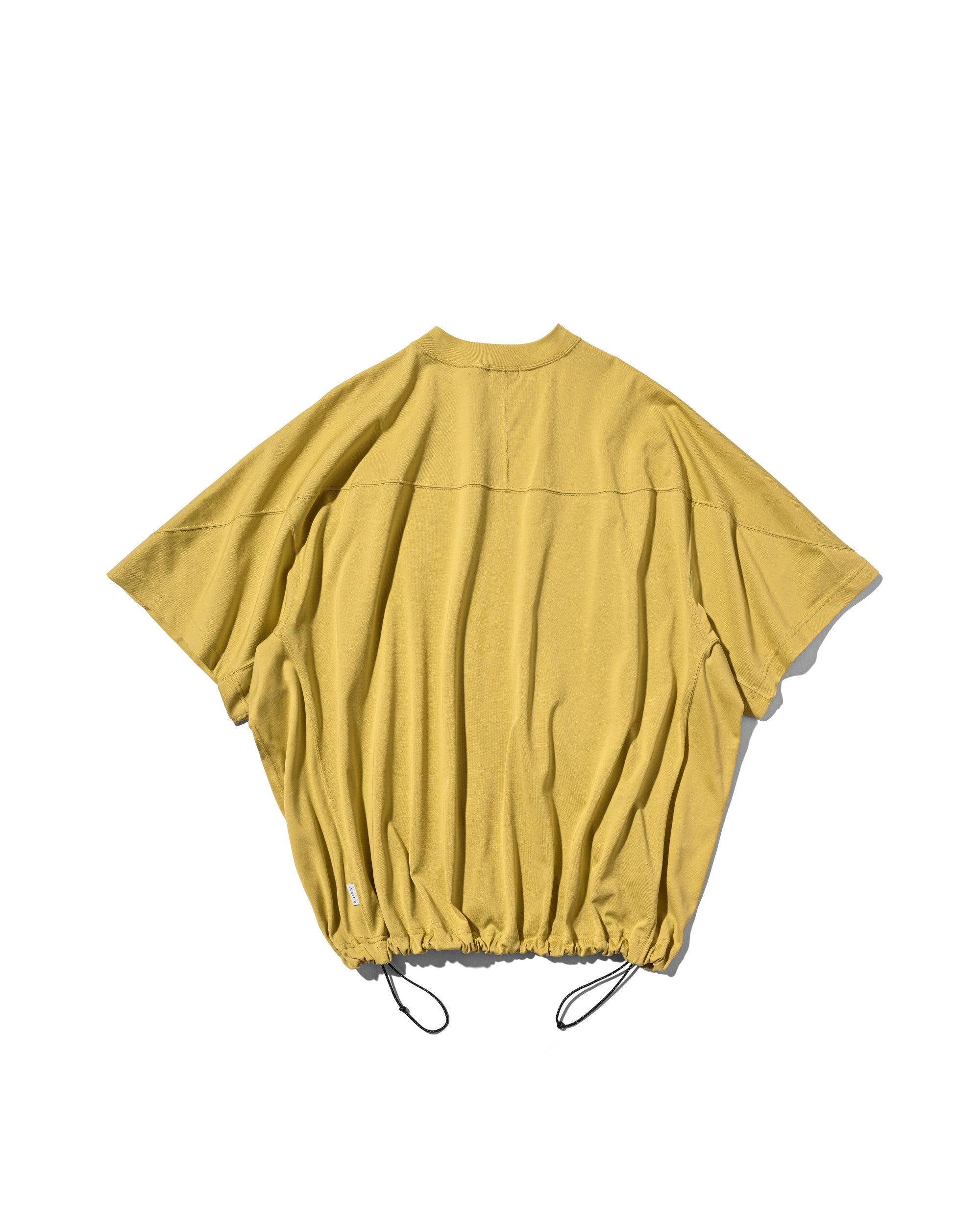 【6.6 SAT 20:00- IN STOCK】BLANK GAME S/S T-SHIRT WITH DRAWSTRINGS  (MUSTARD YELLOW)