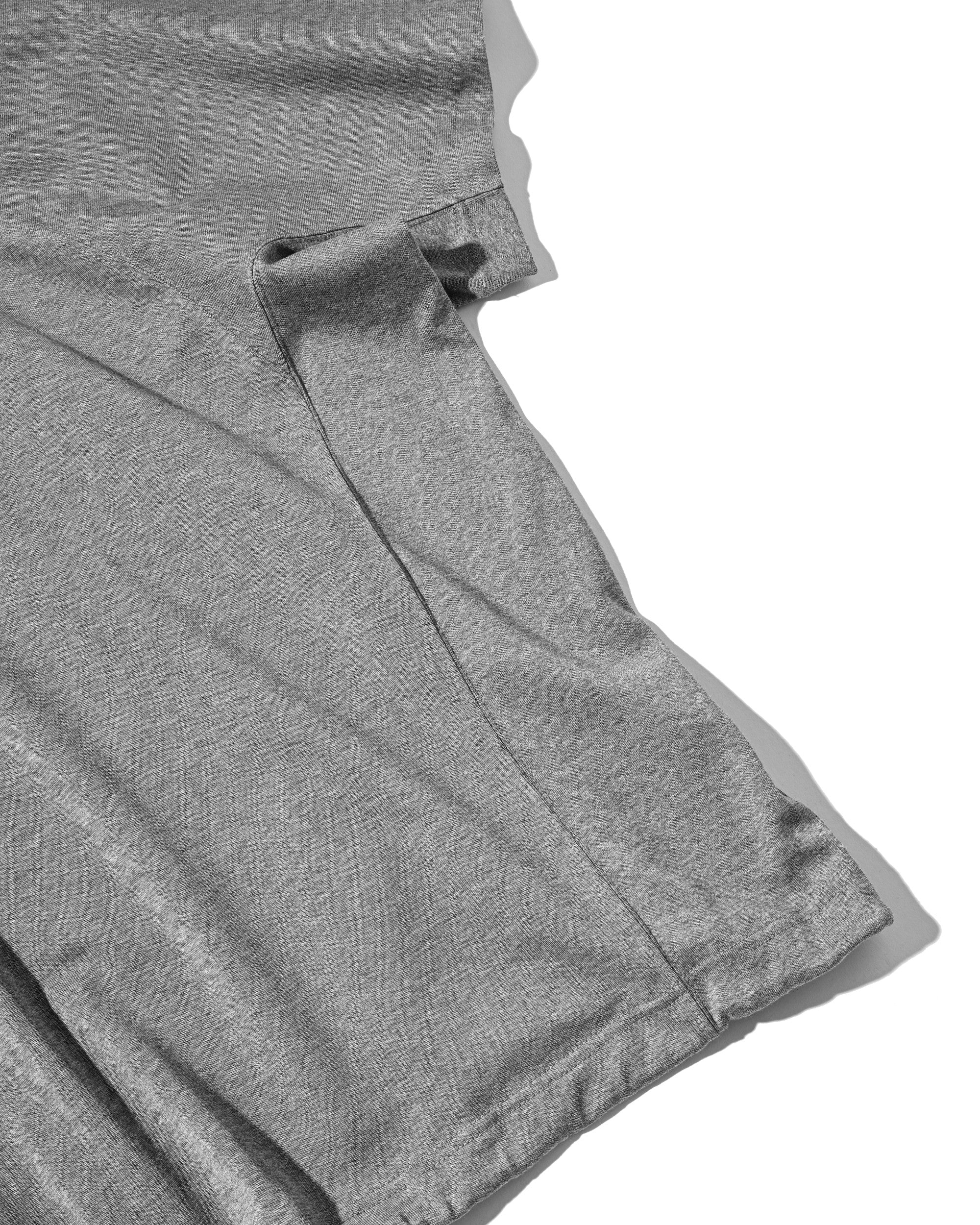 【6.6 SAT 20:00- IN STOCK】BLANK GAME S/S T-SHIRT WITH DRAWSTRINGS  (HEATHER GRAY)