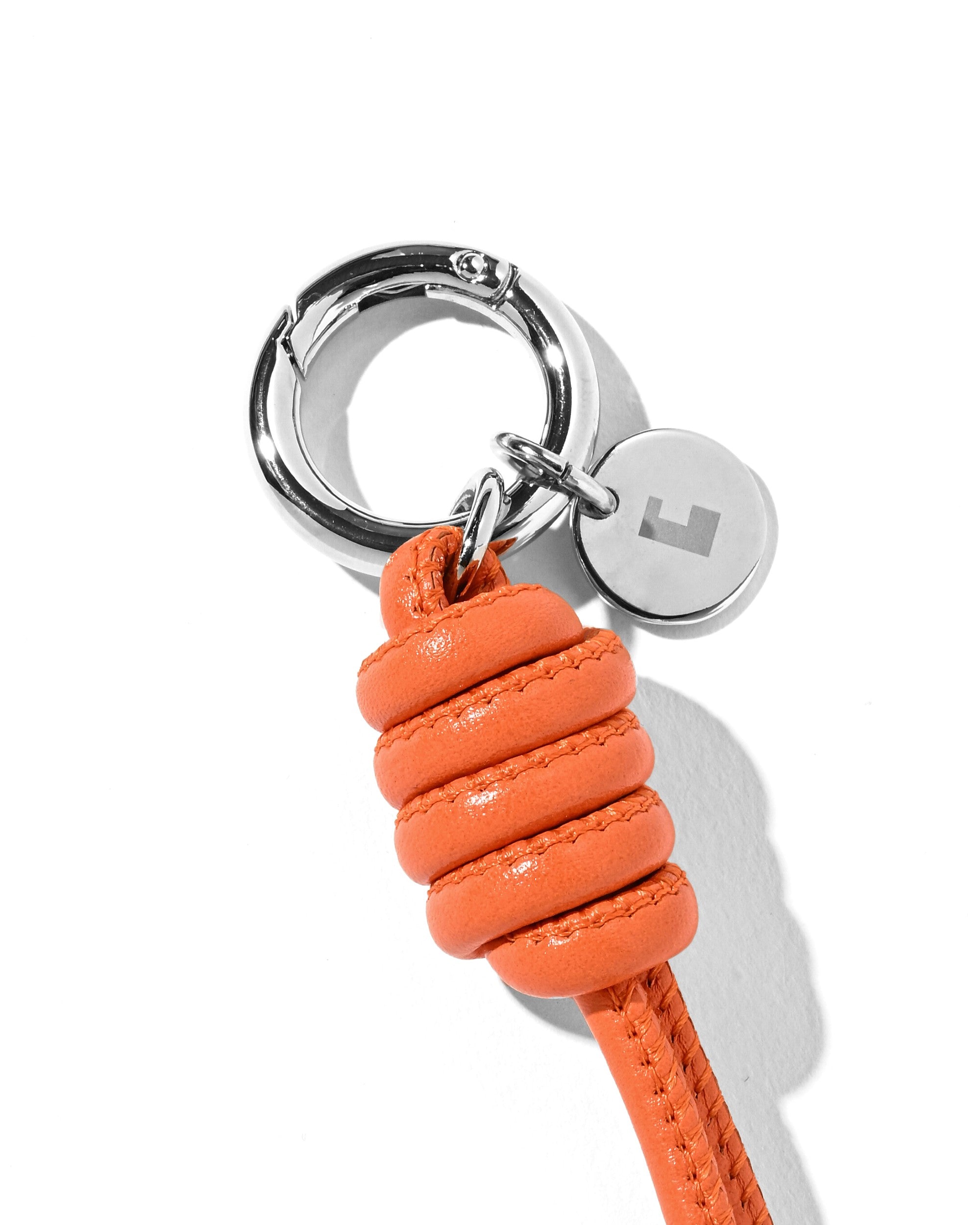 【EX.】LEATHER KNOT CHARM FOR ITTI (ORANGE)