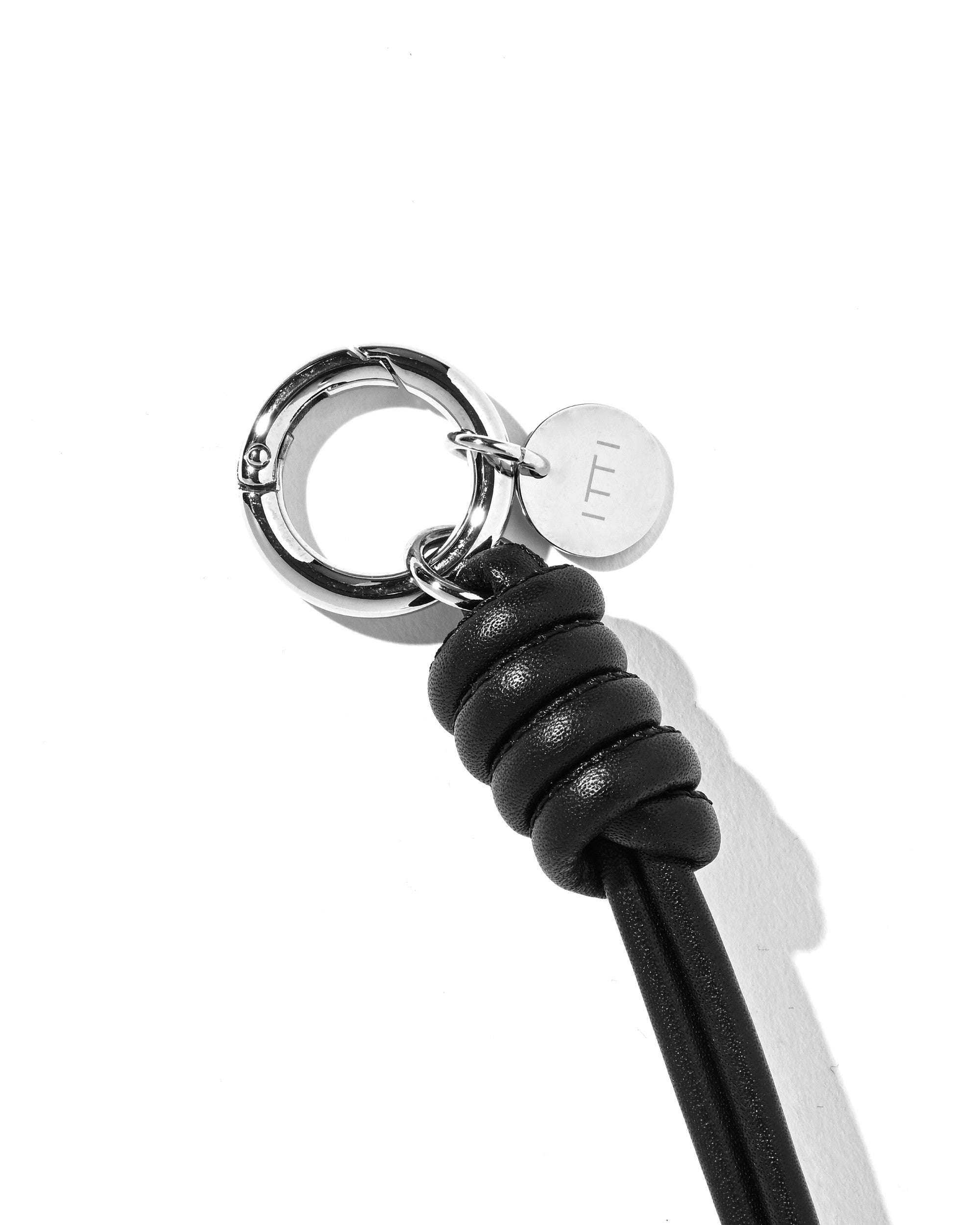 【EX.】LEATHER KNOT CHARM FOR ITTI (BLACK)