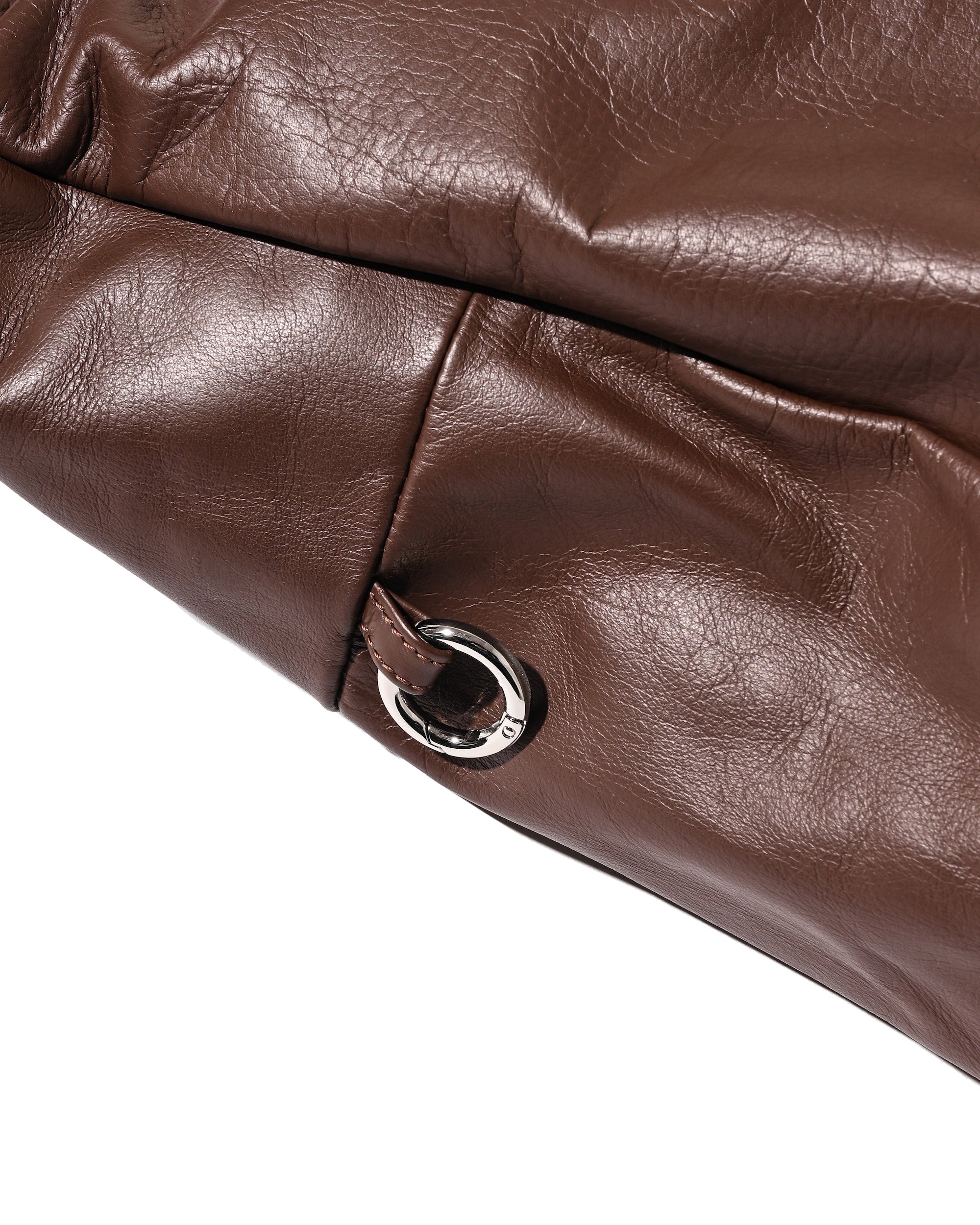 【8.5 WED 20:00- IN STOCK】LEATHER HOLIDAY BAG LARGE (BROWN）