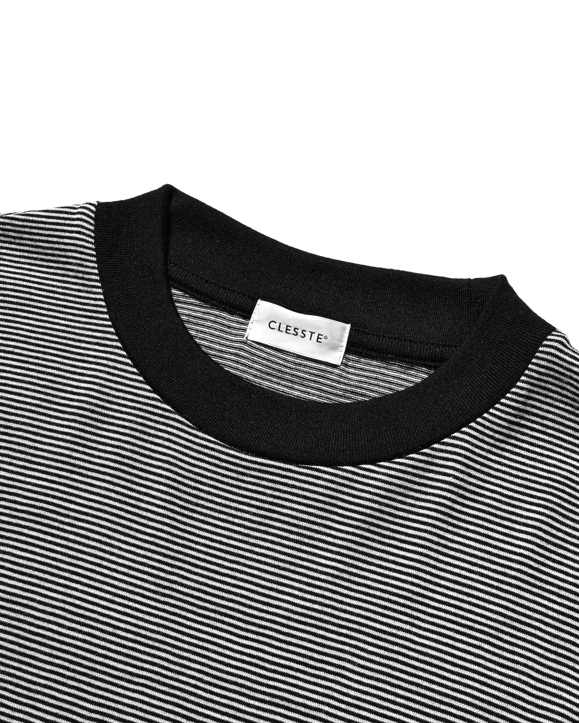 【11.12 WED 20:00- IN STOCK】WOOL BORDER L/S T-SHIRT (BLACK×WHITE)