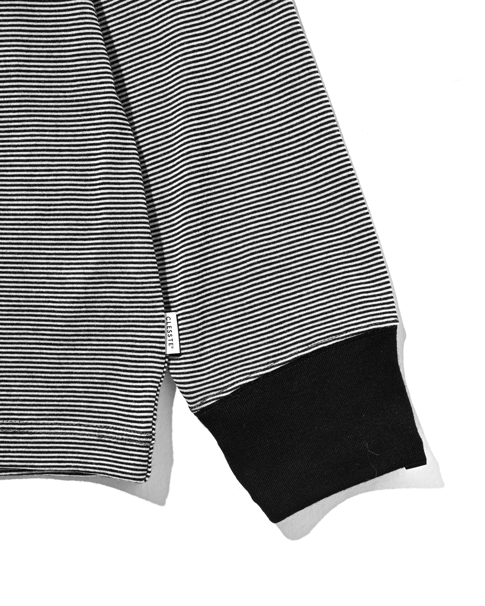 【11.12 WED 20:00- IN STOCK】WOOL BORDER L/S T-SHIRT (BLACK×WHITE)