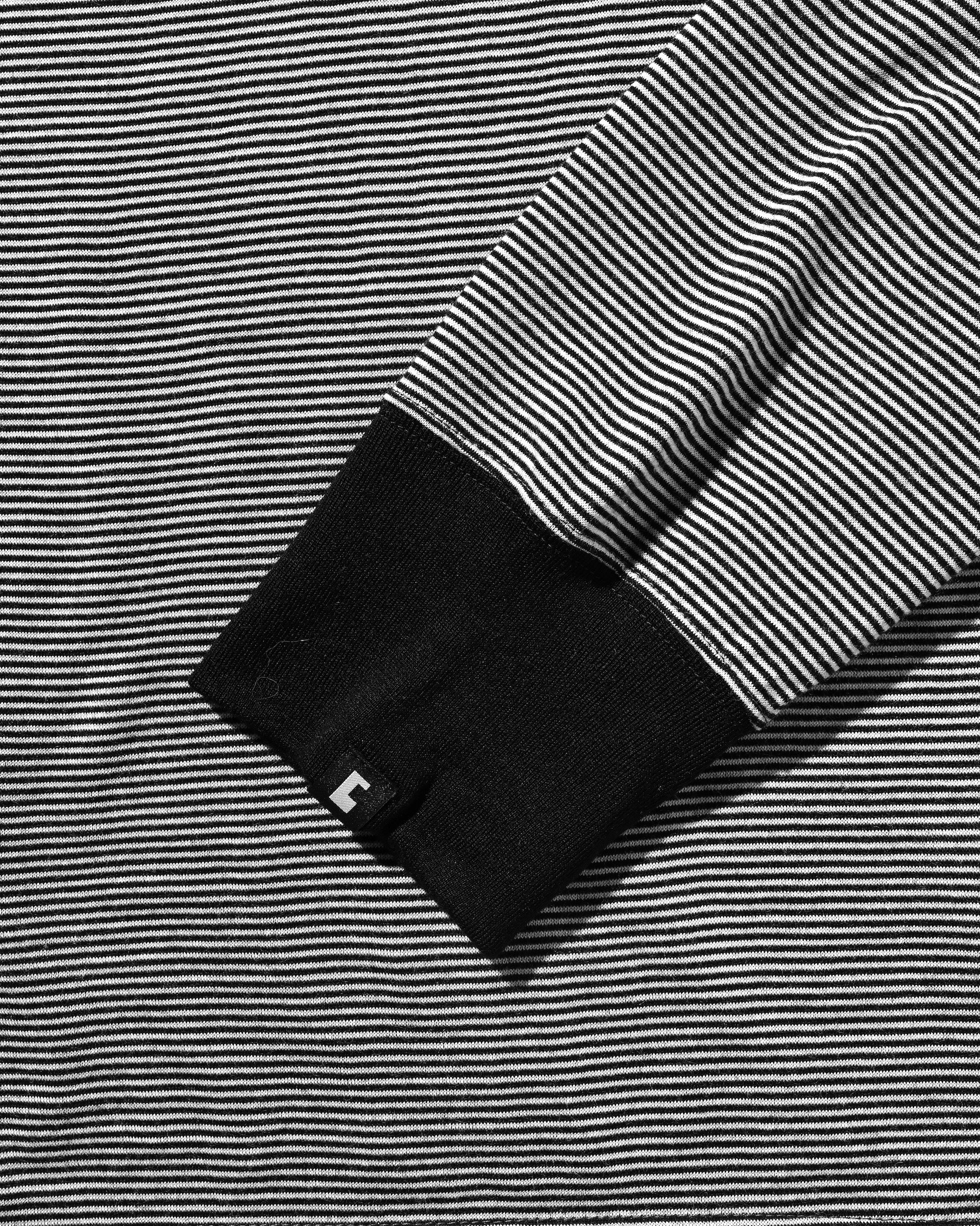 【11.12 WED 20:00- IN STOCK】WOOL BORDER L/S T-SHIRT (BLACK×WHITE)