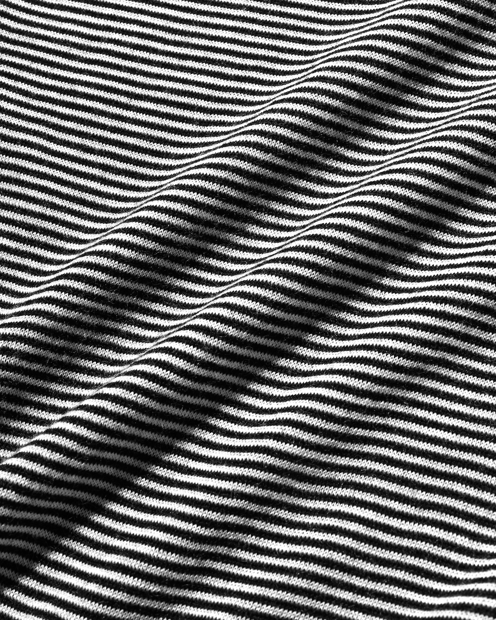 【11.12 WED 20:00- IN STOCK】WOOL BORDER L/S T-SHIRT (BLACK×WHITE)