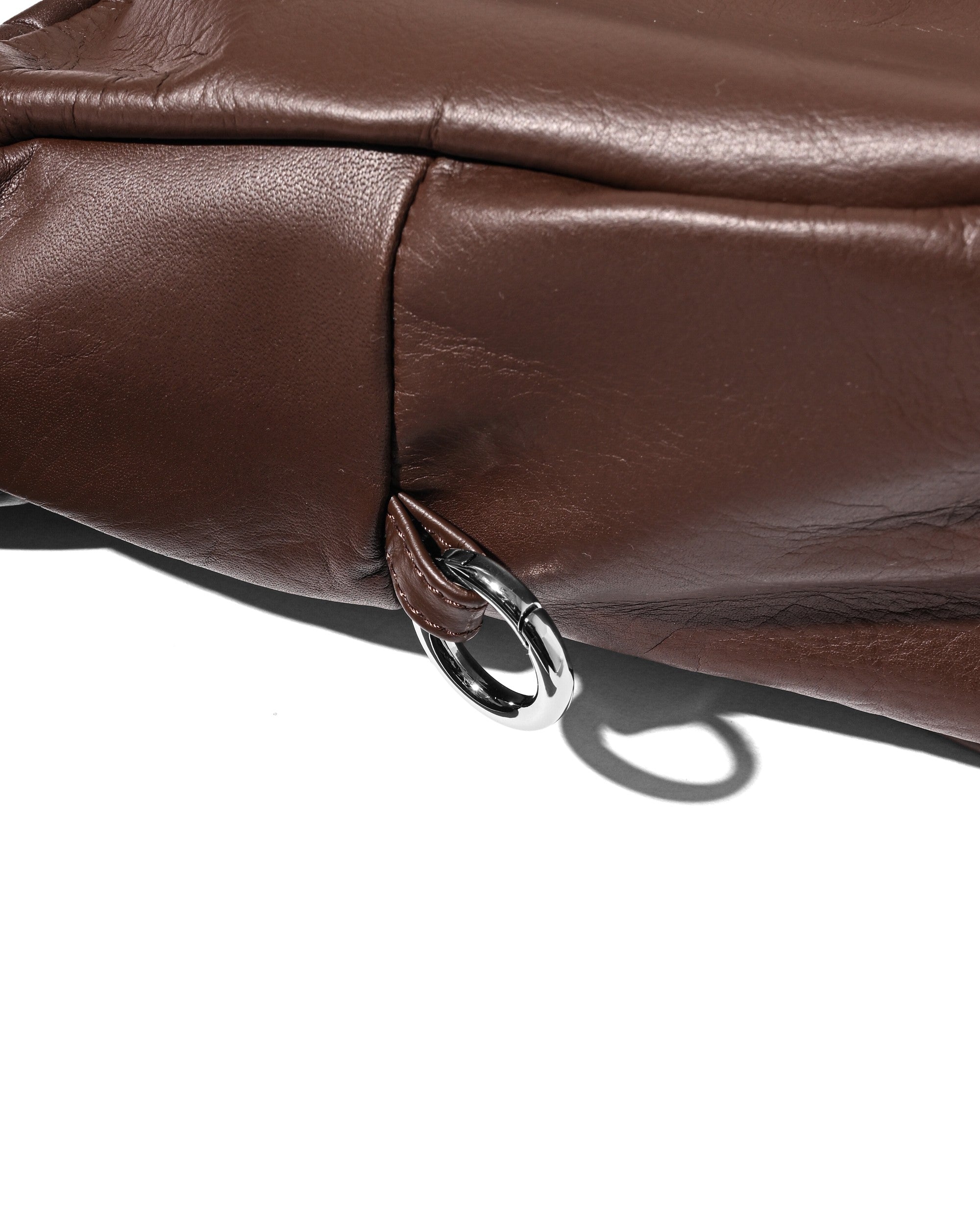 8.5 WED 20:00- IN STOCK】LEATHER HOLIDAY BAG (BROWN)