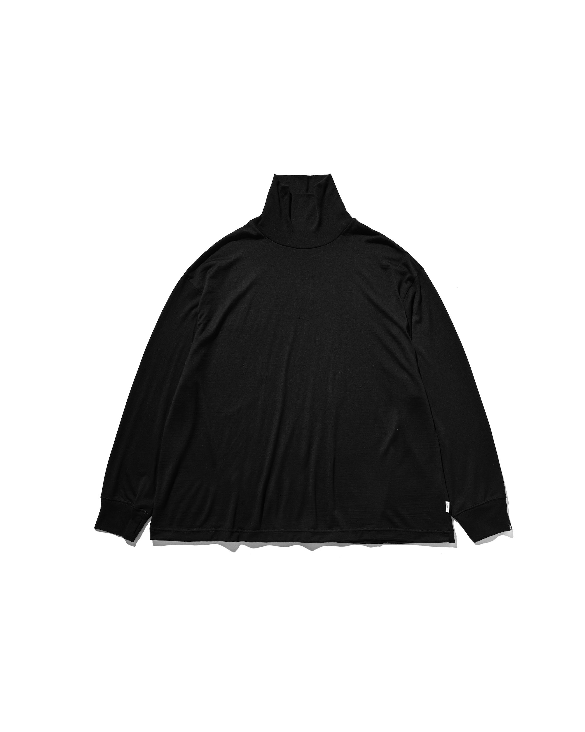 【11.12 WED 20:00- IN STOCK】WOOL L/S TURTLE NECK T-SHIRT (BLACK)