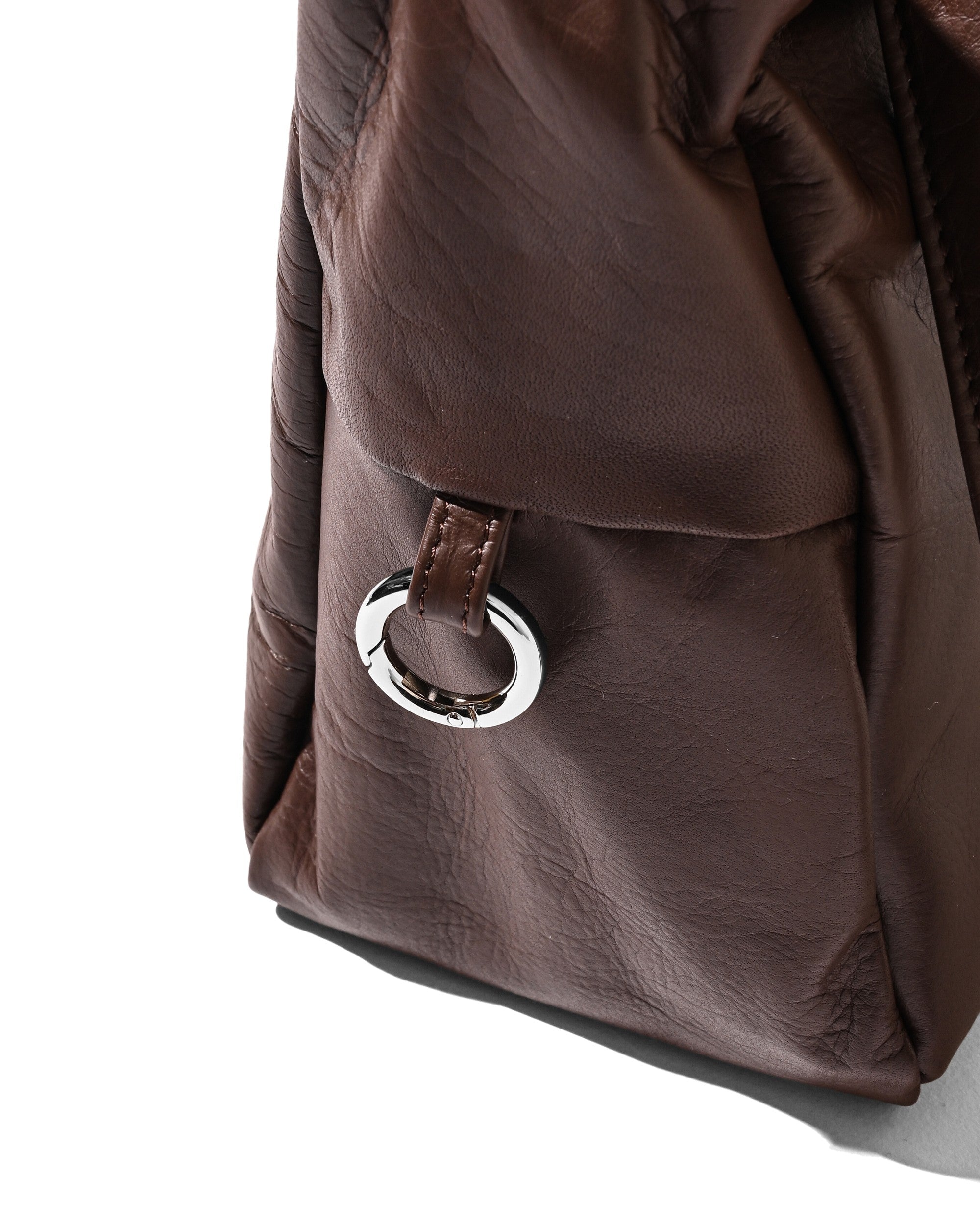 【8.5 WED 20:00- IN STOCK】LEATHER HOLIDAY BAG (BROWN)