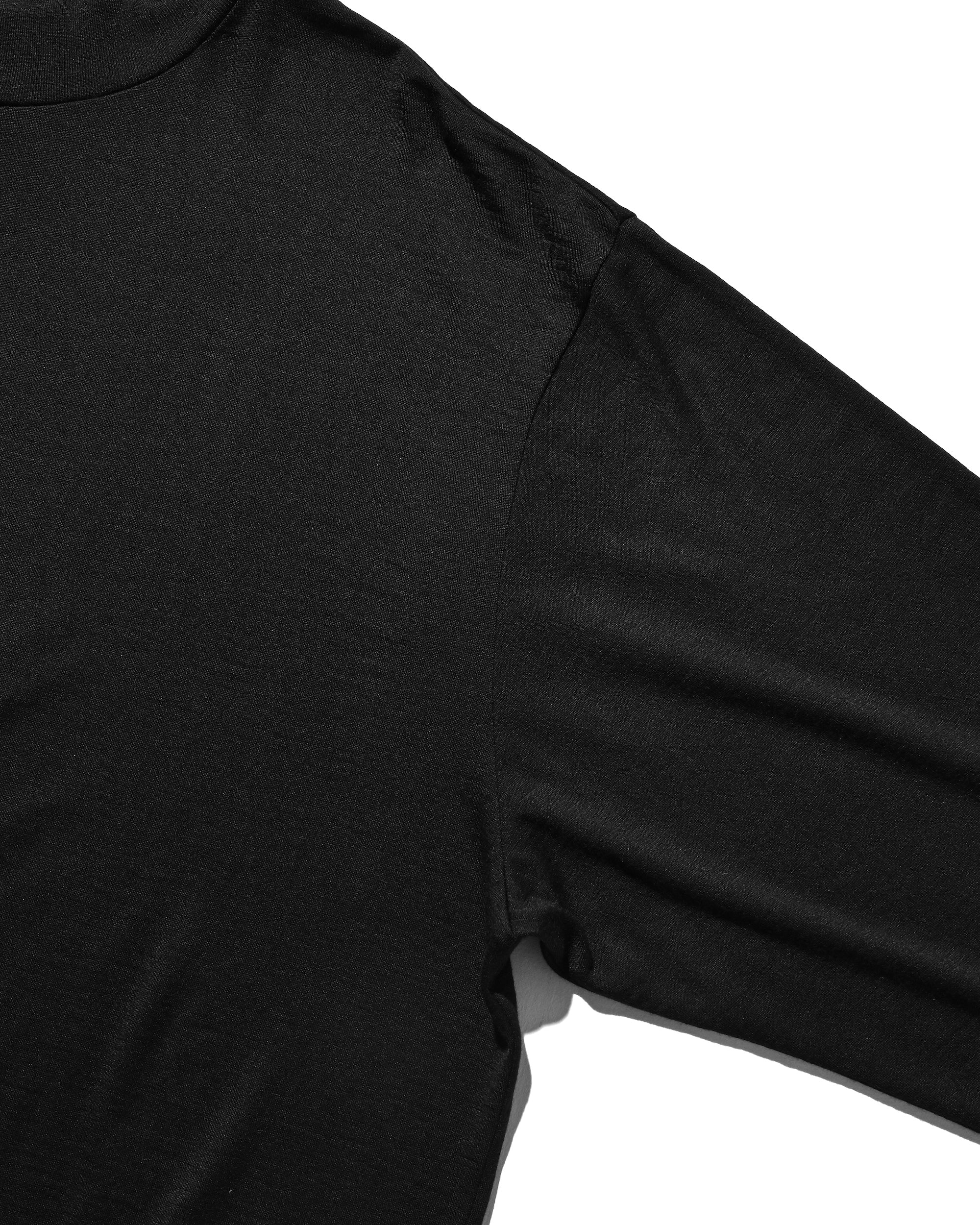 【11.12 WED 20:00- IN STOCK】WOOL L/S TURTLE NECK T-SHIRT (BLACK)