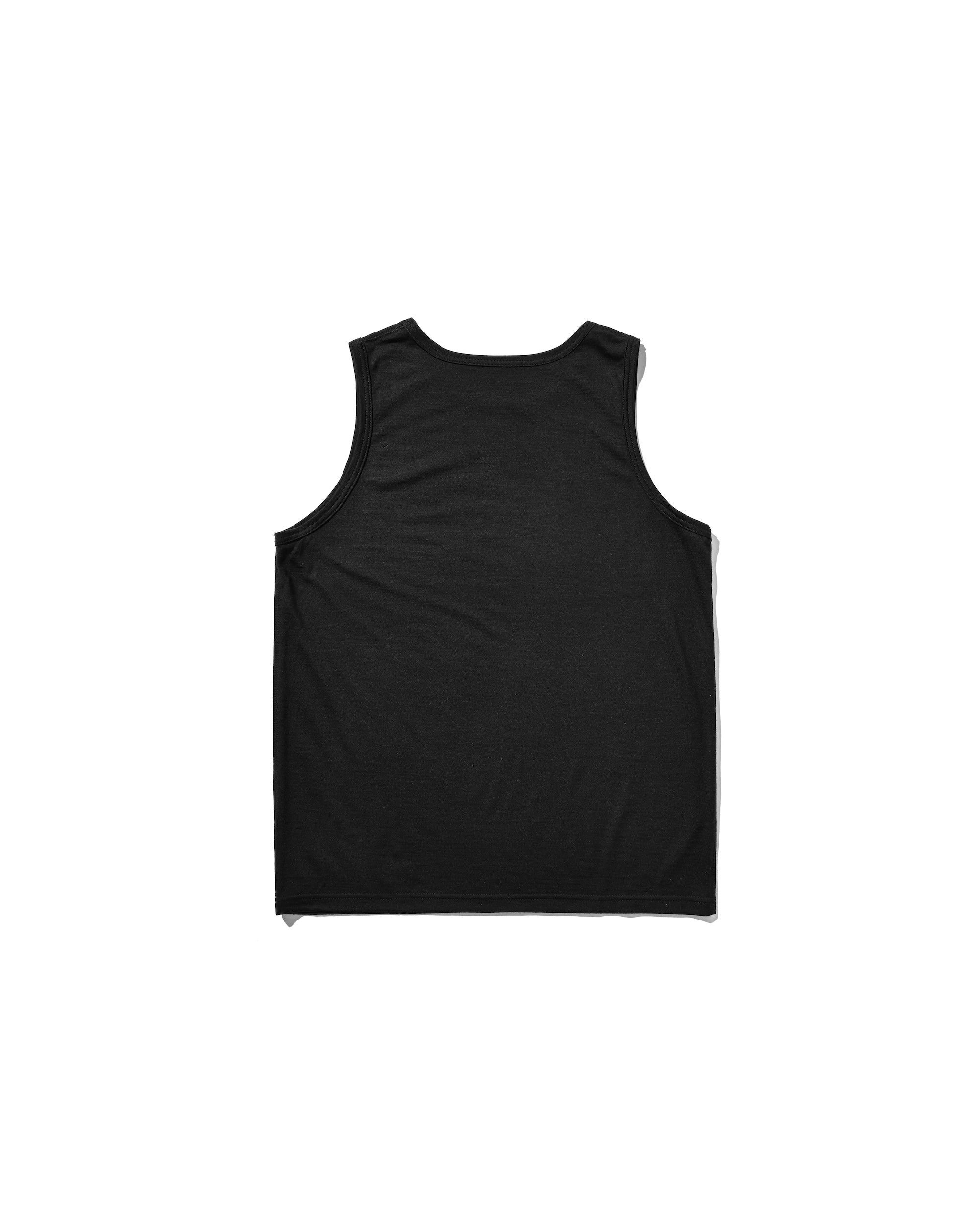 【5.13 WED 20:00- IN STOCK】WASHABLE WOOL TANK TOP (BLACK)