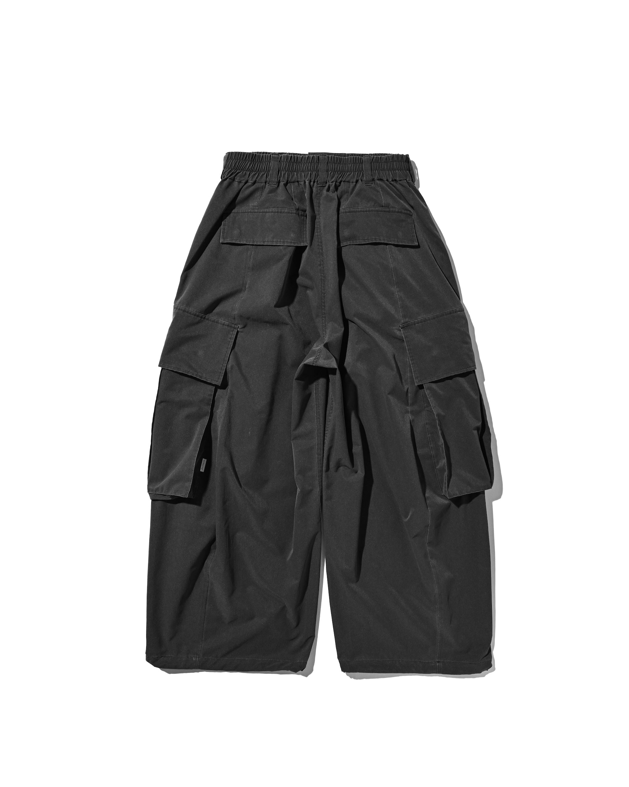 【5.20 WED 20:00- IN STOCK】VINTAGE EFFECT COOLDOTS® CITY MEGA POCKET BALLOON CARGO PANTS(BLACK)