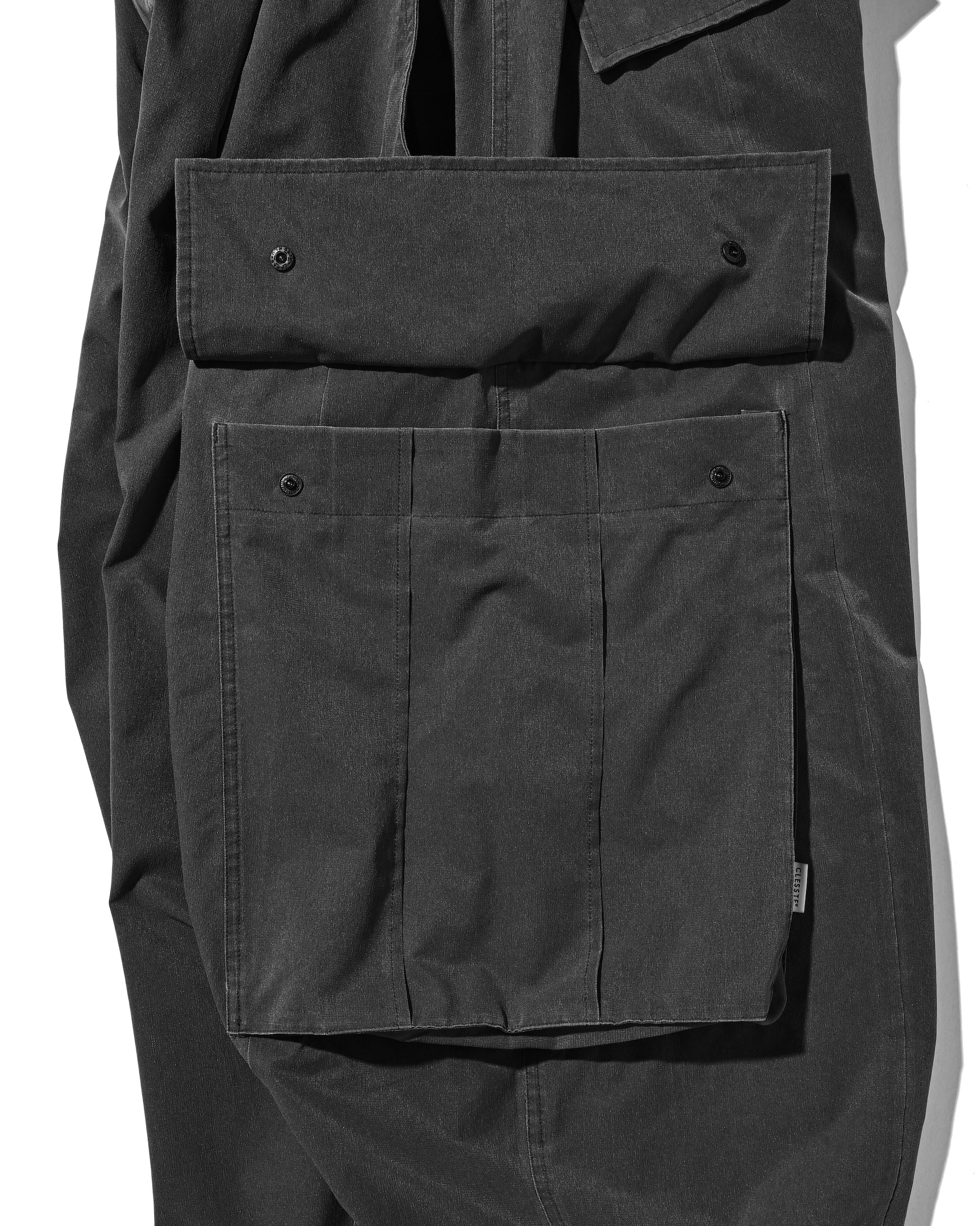 【5.20 WED 20:00- IN STOCK】VINTAGE EFFECT COOLDOTS® CITY MEGA POCKET BALLOON CARGO PANTS(BLACK)