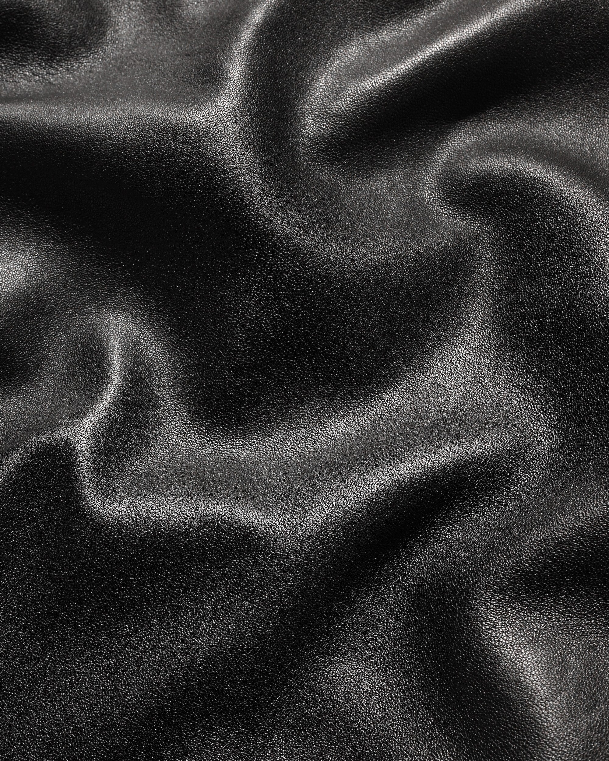 【11.1 SAT 20:00- IN STOCK】SHEEP LEATHER UTILITY JACKET (BLACK)