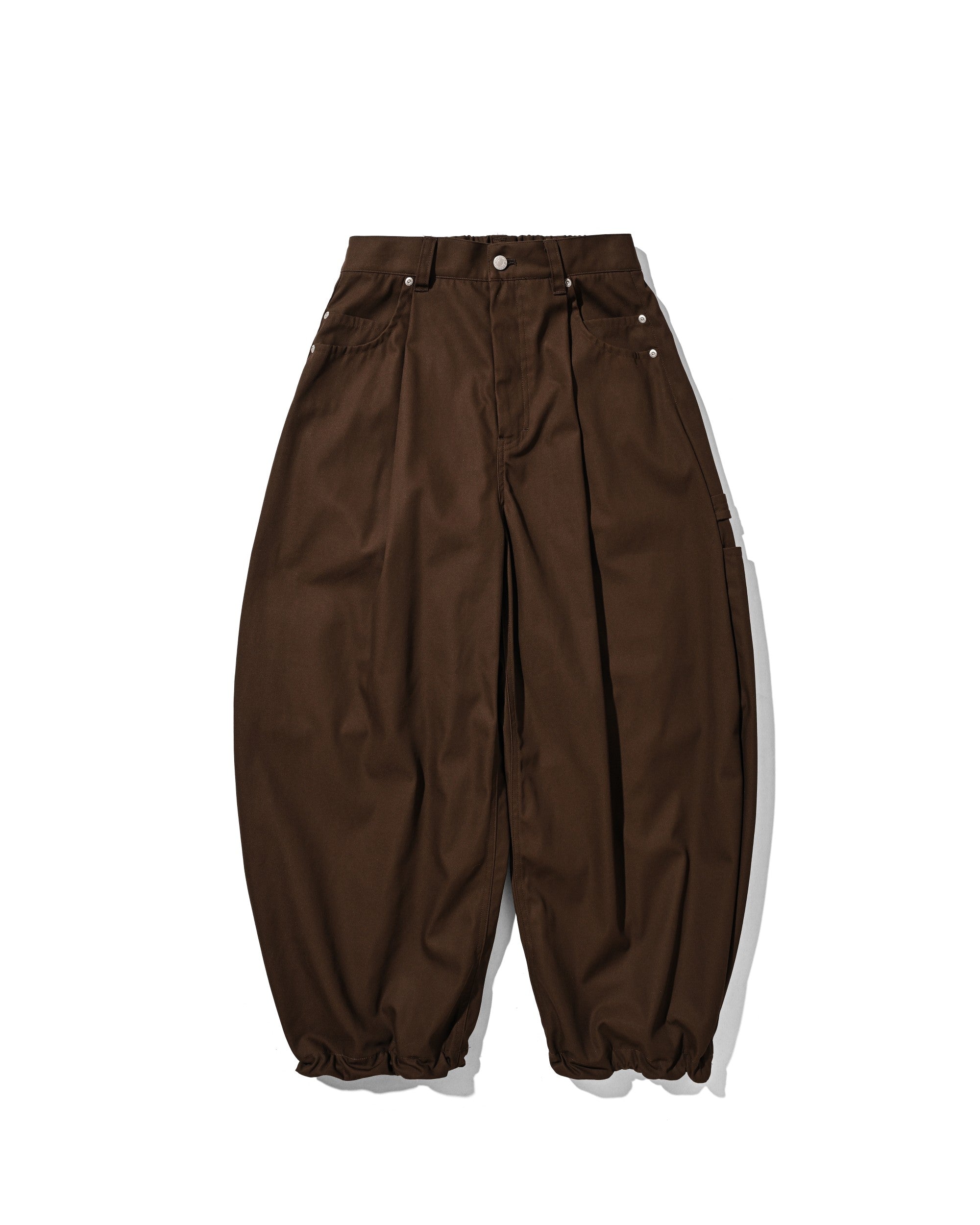 T/C GABARDINE CITY MASSIVE UTILITY PANTS (BROWN)