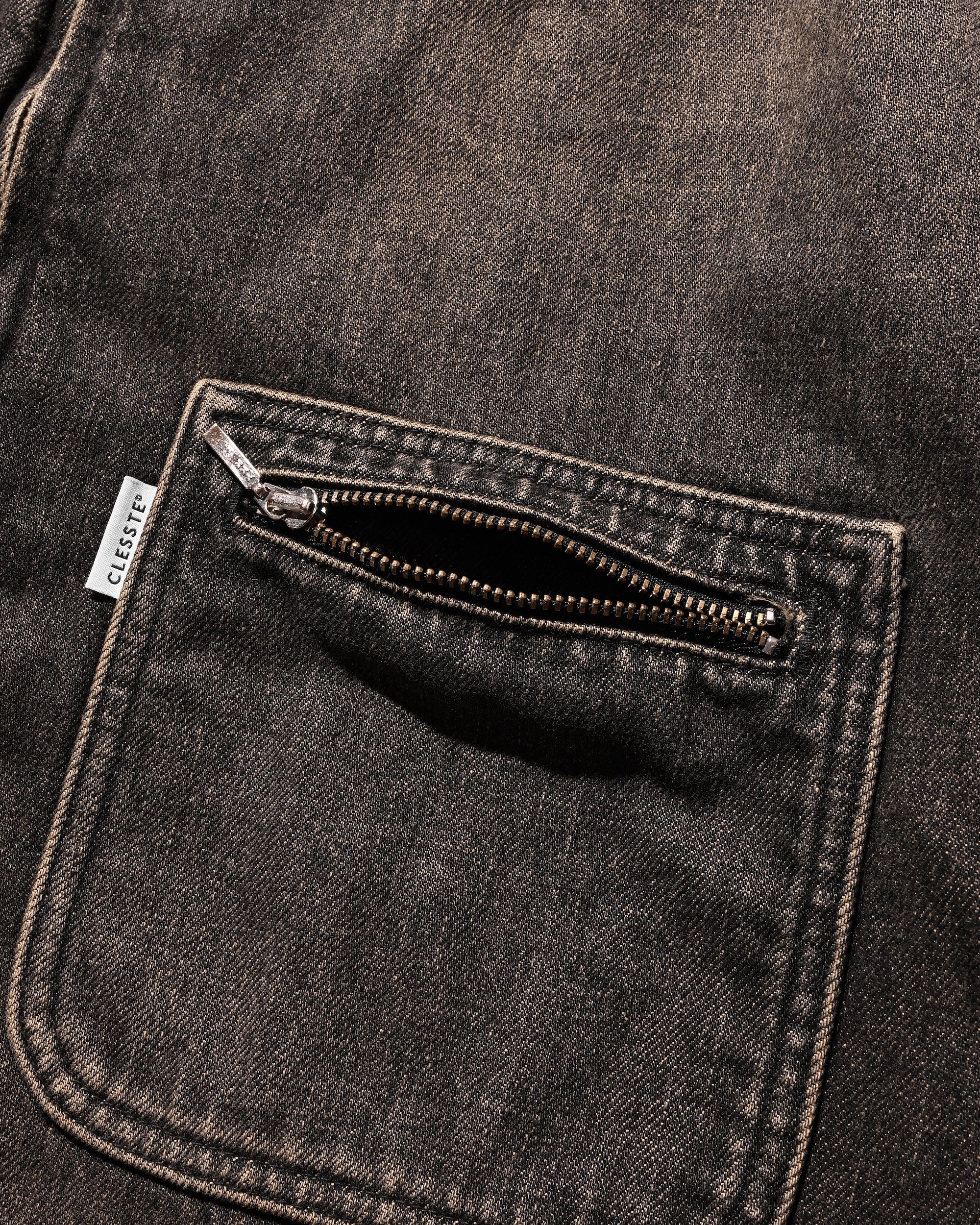 【IN STOCK】VINTAGE DYED SELVEDGE DENIM URBAN JACKET (VINTAGE BLACK)