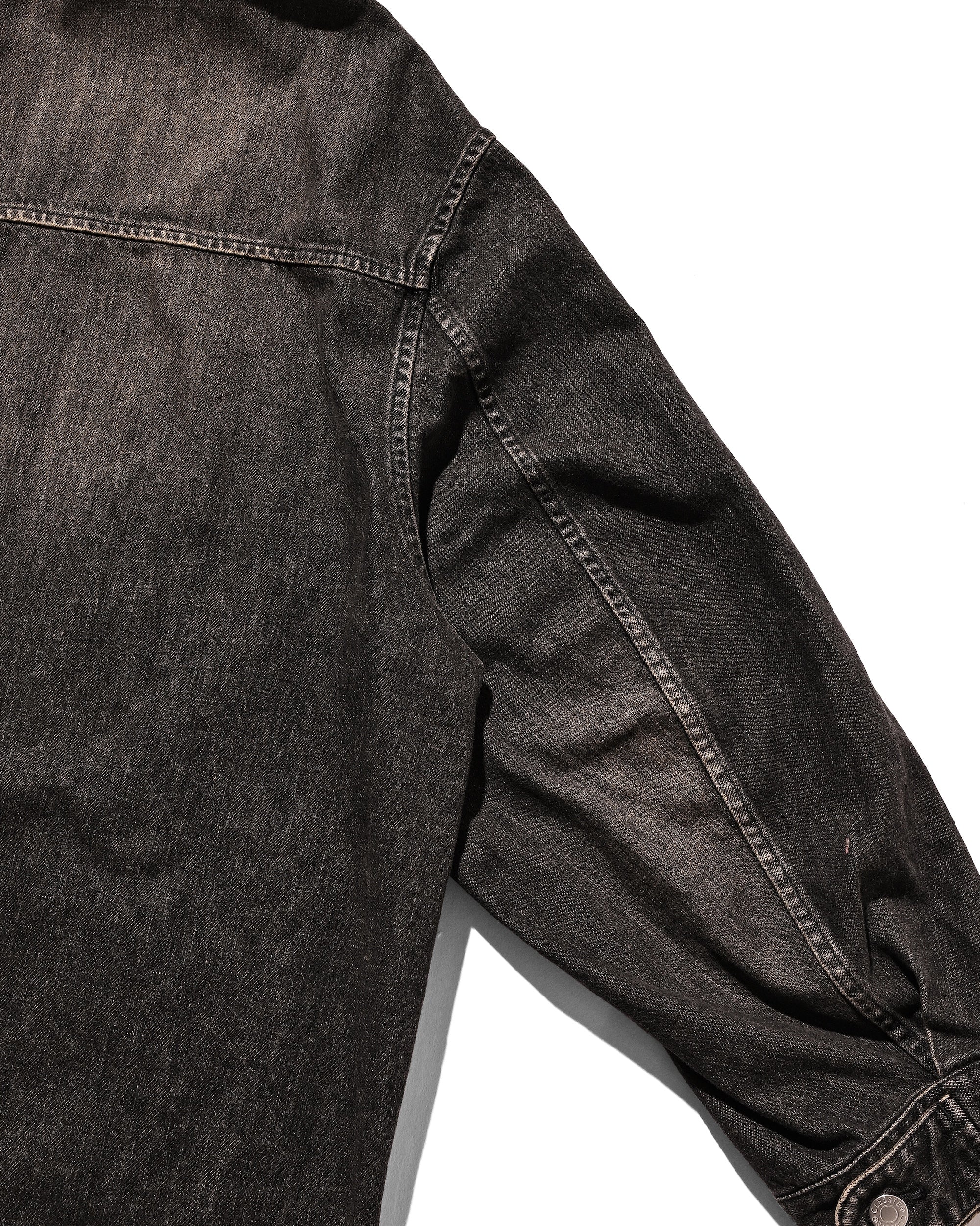 【IN STOCK】VINTAGE DYED SELVEDGE DENIM URBAN JACKET (VINTAGE BLACK)