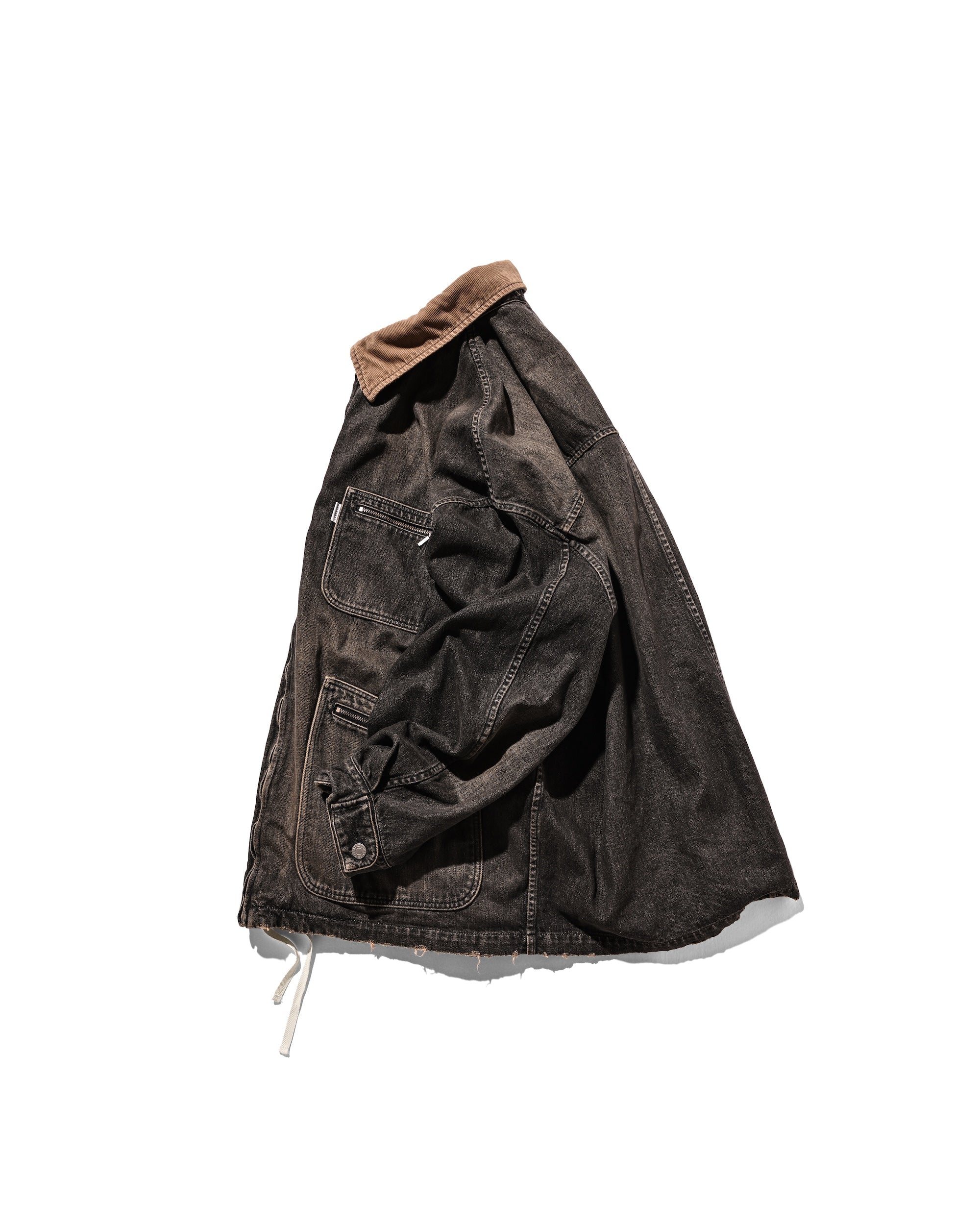 【IN STOCK】VINTAGE DYED SELVEDGE DENIM URBAN JACKET (VINTAGE BLACK)