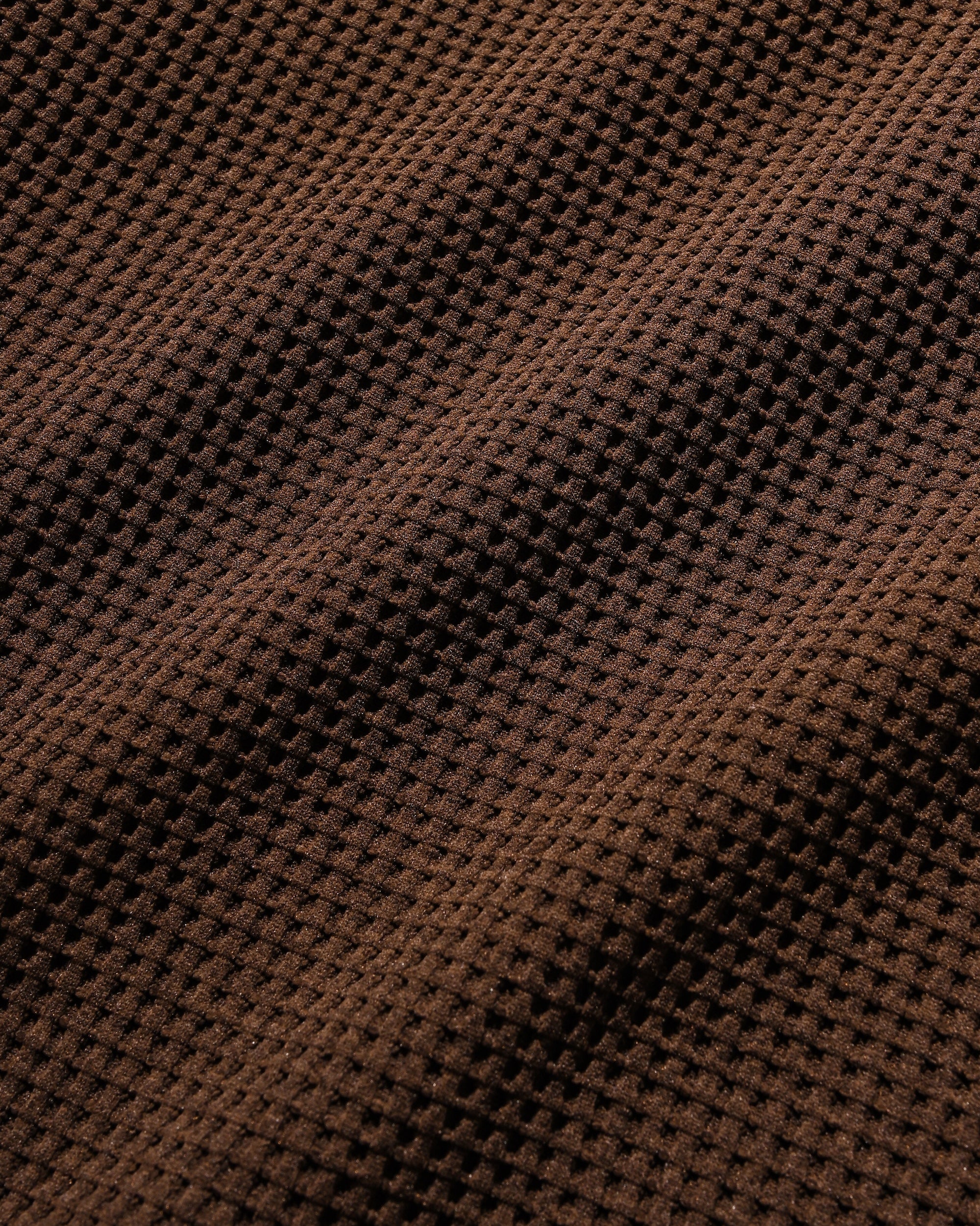 CITY LIGHT THERMAL HALF ZIP HOODIE (BROWN×BLACK)