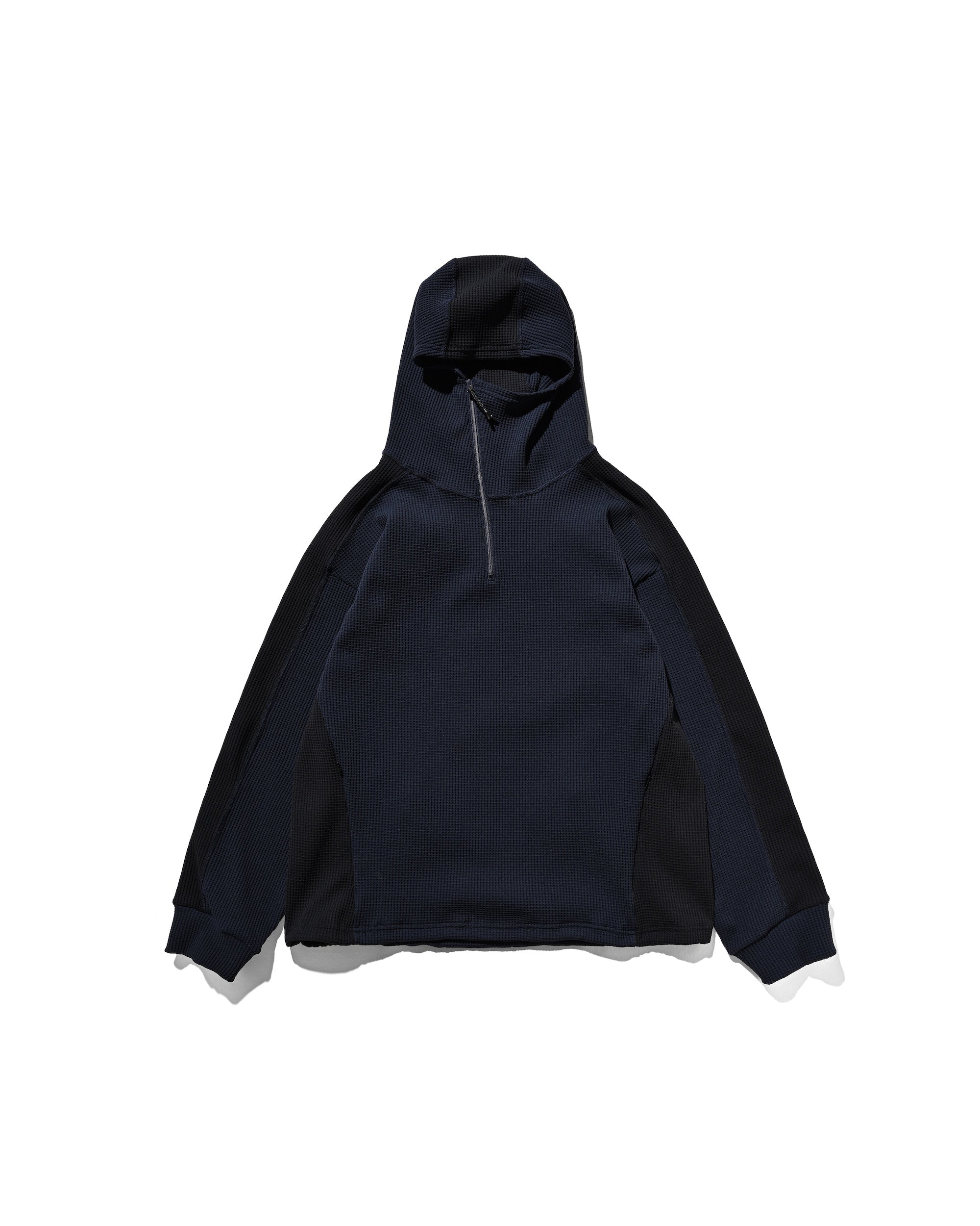 1.10 SAT 20:00- IN STOCK】CITY LIGHT THERMAL HALF ZIP HOODIE (NAVY×BLA