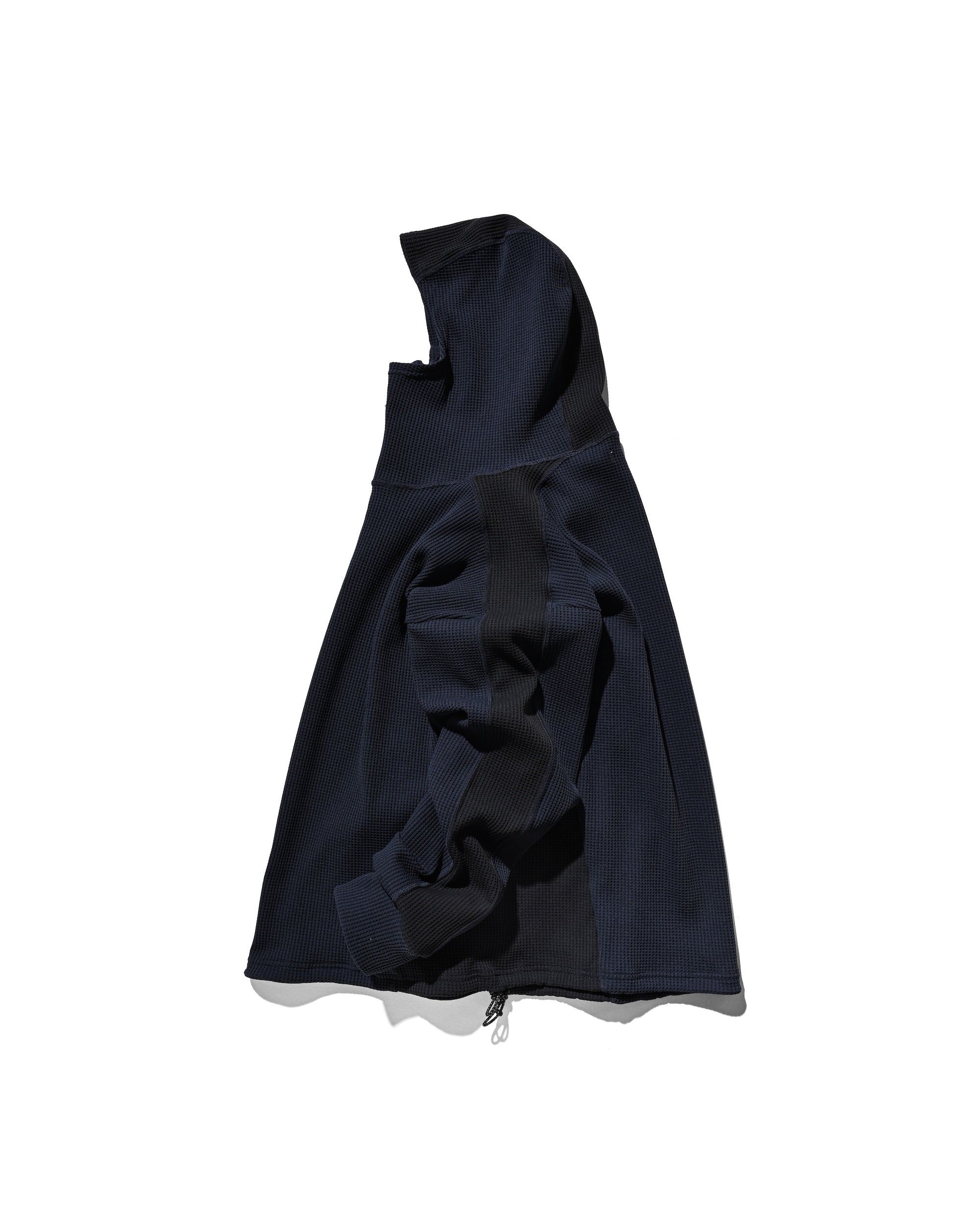 CITY LIGHT THERMAL HALF ZIP HOODIE (NAVY×BLACK)