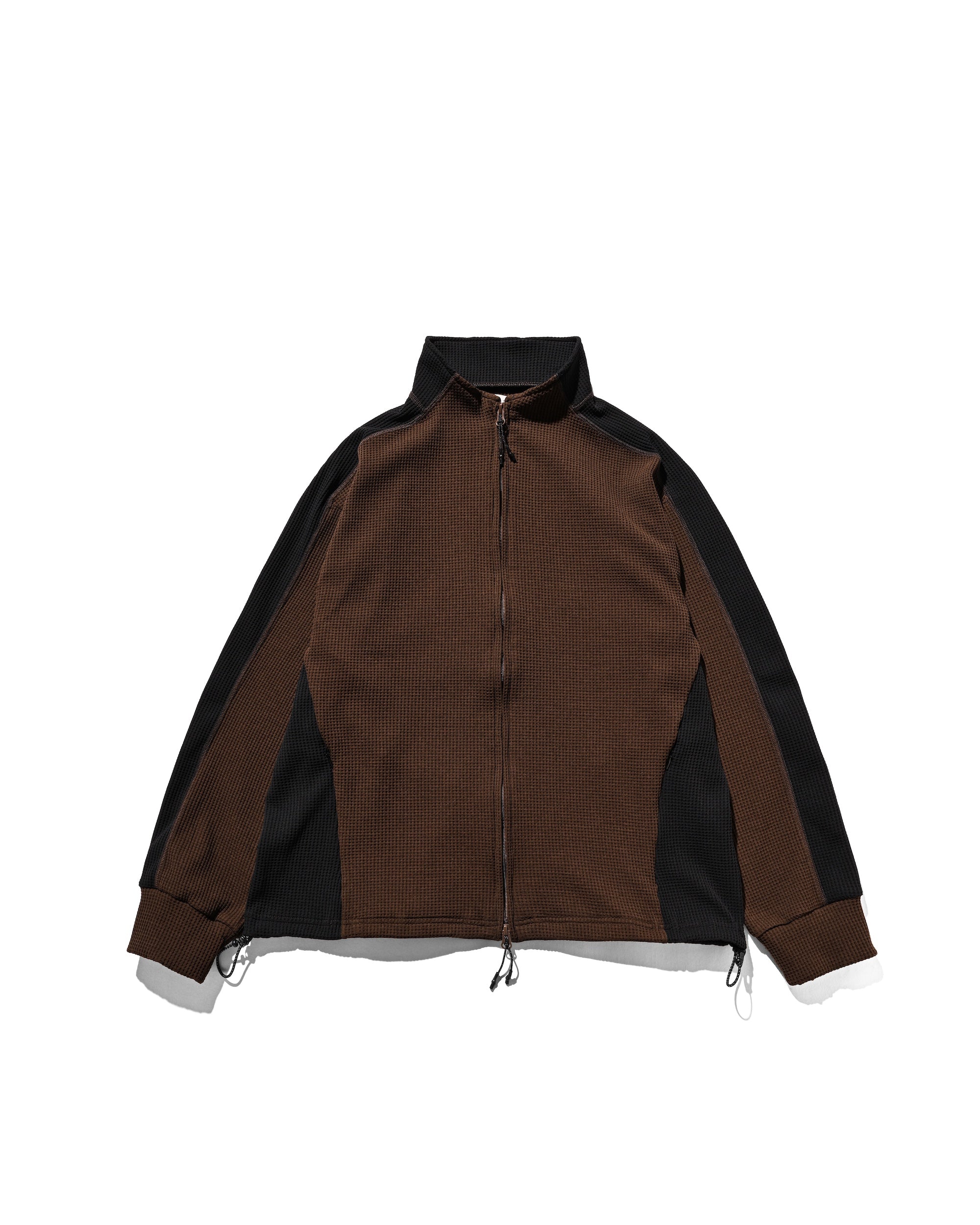 CITY LIGHT THERMAL ZIP UP (BROWN×BLACK)