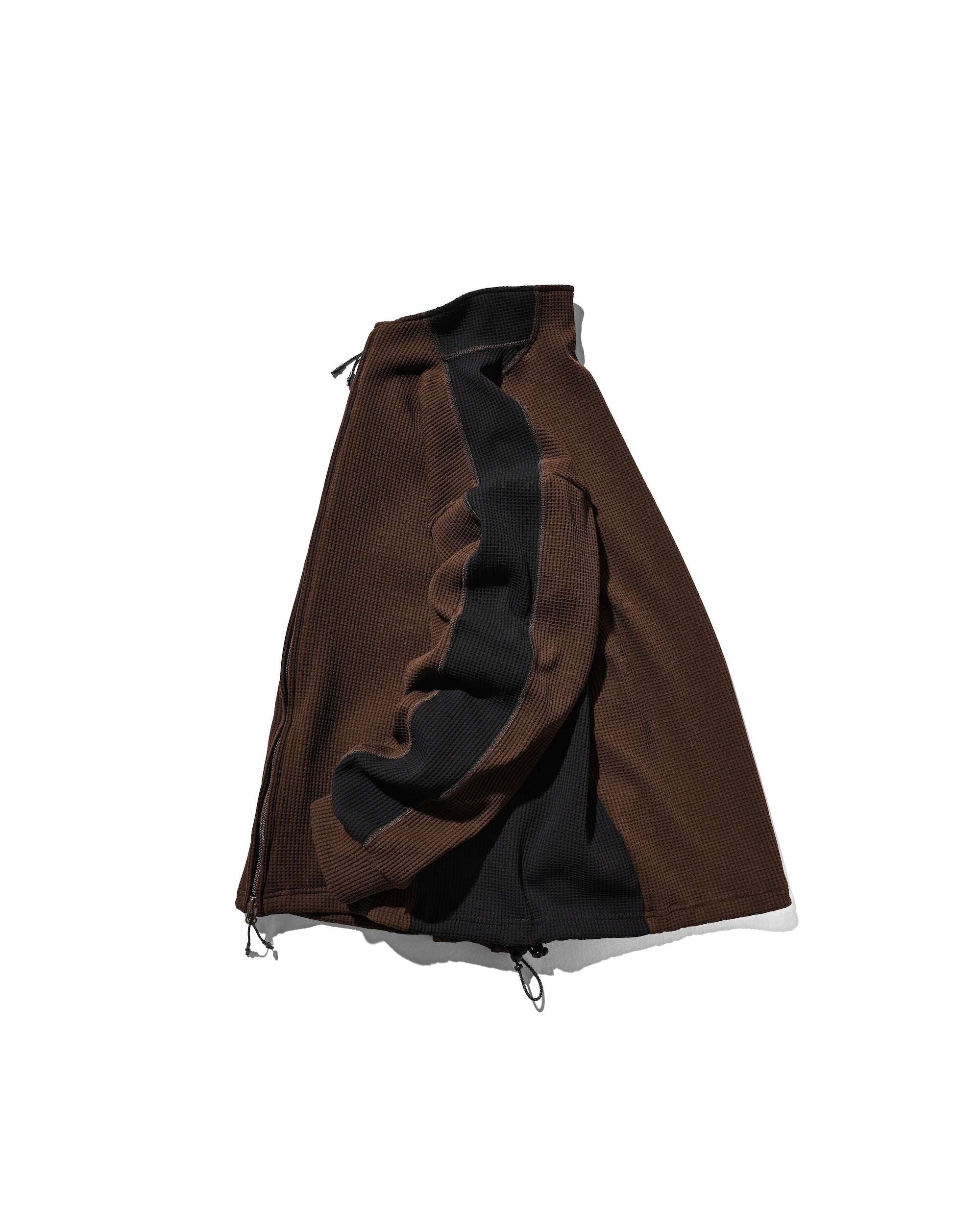 CITY LIGHT THERMAL ZIP UP (BROWN×BLACK)