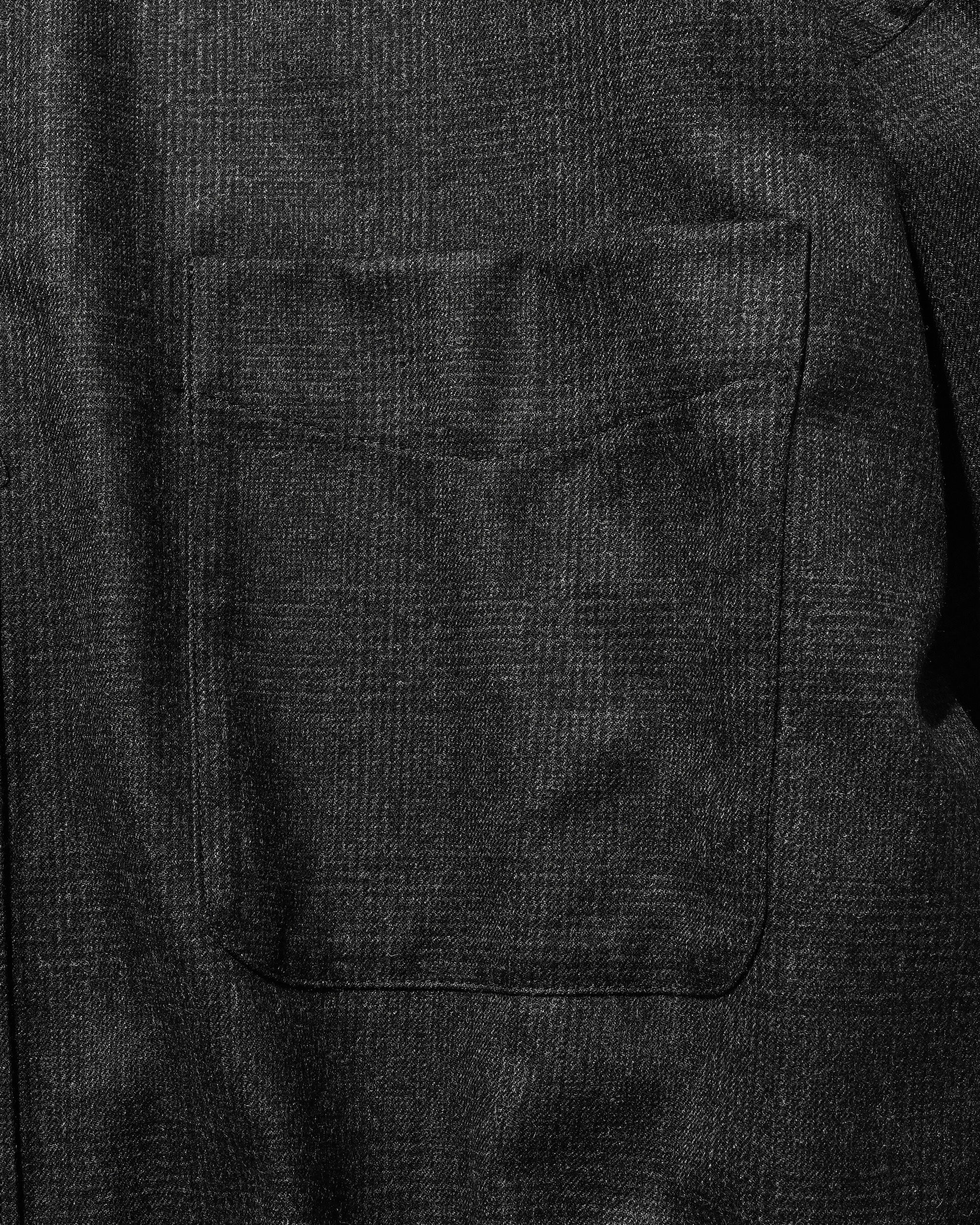 【11.12 WED 20:00- IN STOCK】LIGHT FLANNEL CROPPED LENGTH EVERYDAY L/S SHIRT (GLEN CHECK(GRAY))