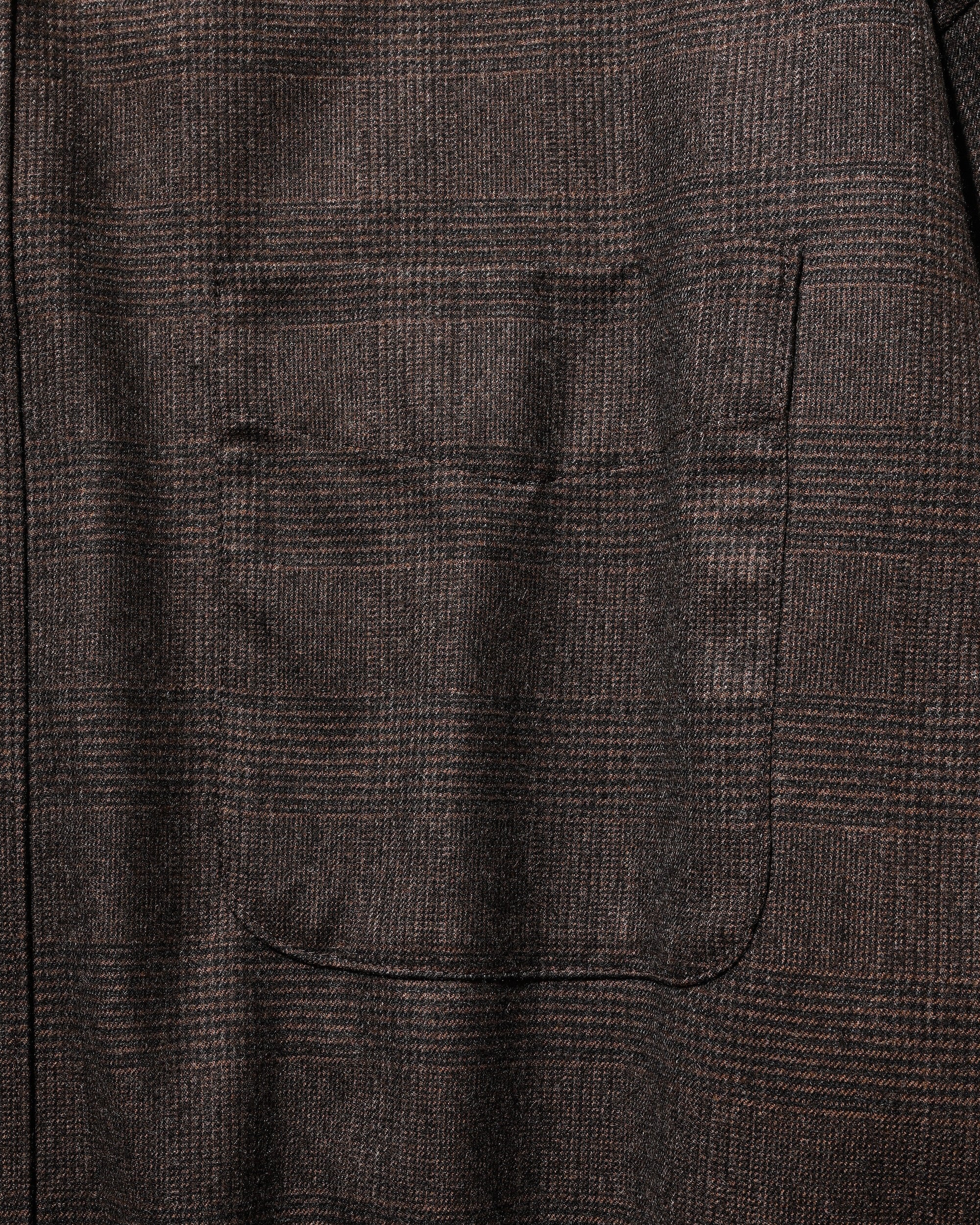 【11.12 WED 20:00- IN STOCK】LIGHT FLANNEL CROPPED LENGTH EVERYDAY L/S SHIRT (GLEN CHECK(BROWN))
