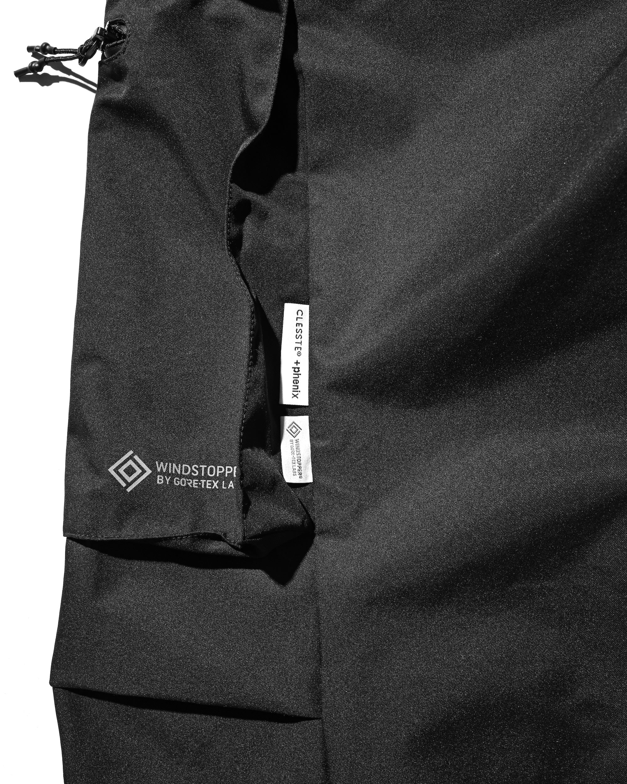 +phenix WINDSTOPPER® by GORE-TEX LABS TWILL CITY MILITARY CURVE PANTS (BLACK)