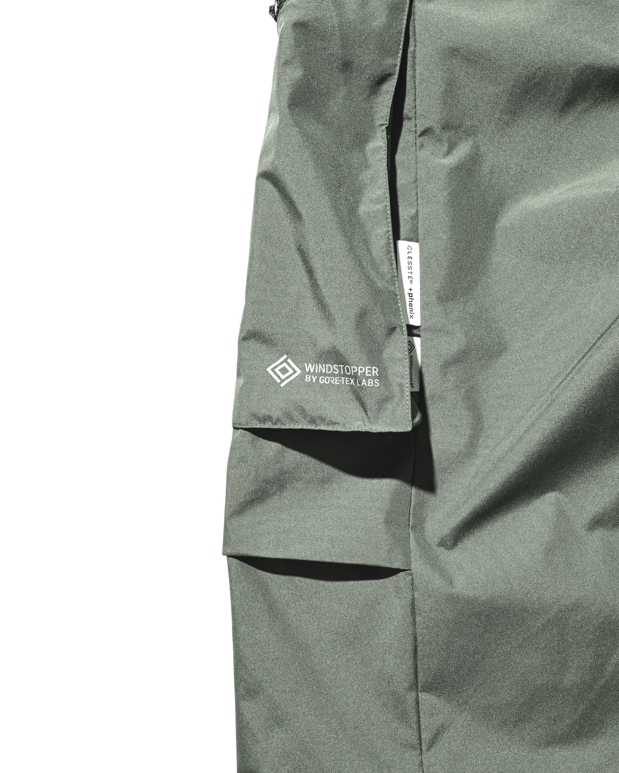 +phenix WINDSTOPPER® by GORE-TEX LABS CITY MILITARY CURVE PANTS (MILITARY GREEN)
