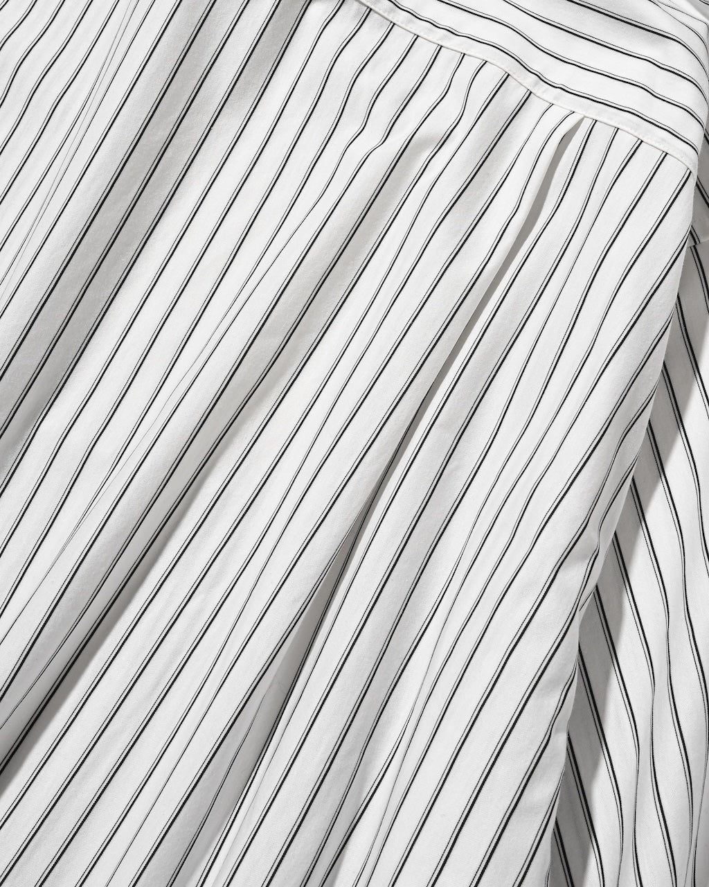 【8.5 WED 20:00- IN STOCK】THICK/THIN STRIPE 46G KNIT EVERYDAY S/S SHIRT (WHITE STRIPE)