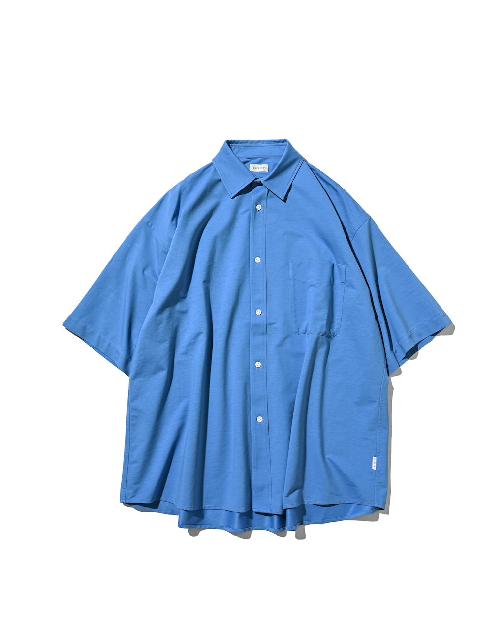 【8.5 WED 20:00- IN STOCK】46G KNIT EVERYDAY S/S SHIRT (SAX BLUE)