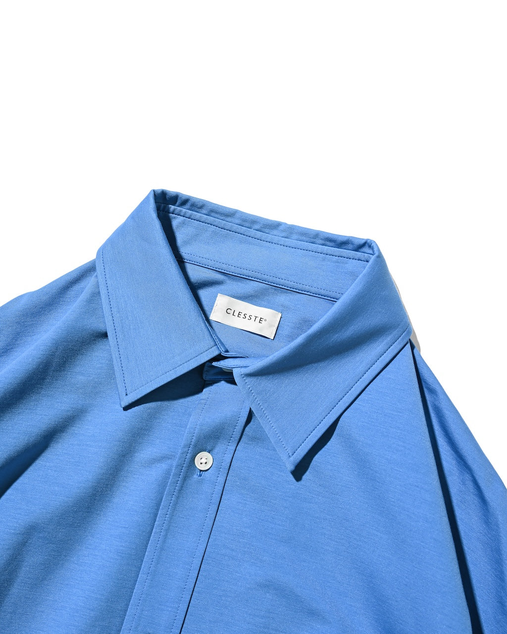 【8.5 WED 20:00- IN STOCK】46G KNIT EVERYDAY S/S SHIRT (SAX BLUE)