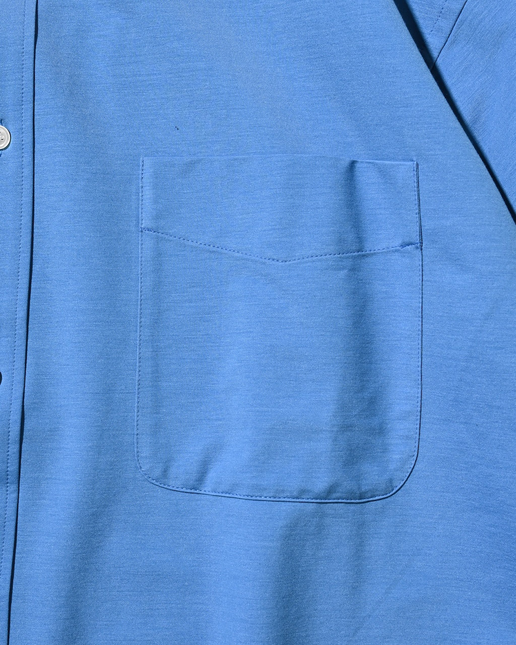 【8.5 WED 20:00- IN STOCK】46G KNIT EVERYDAY S/S SHIRT (SAX BLUE)