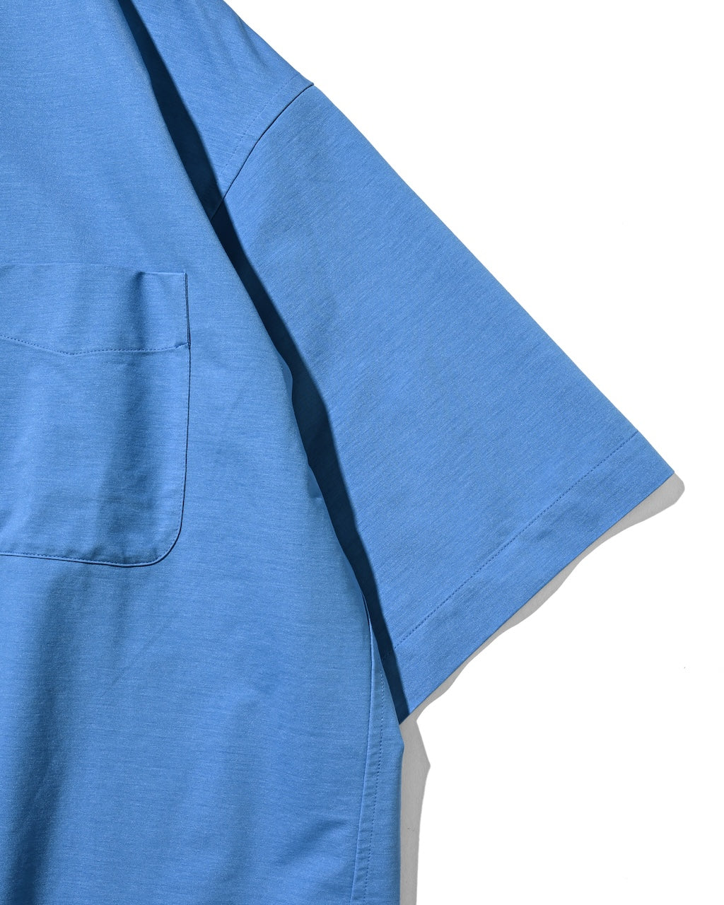 【8.5 WED 20:00- IN STOCK】46G KNIT EVERYDAY S/S SHIRT (SAX BLUE)