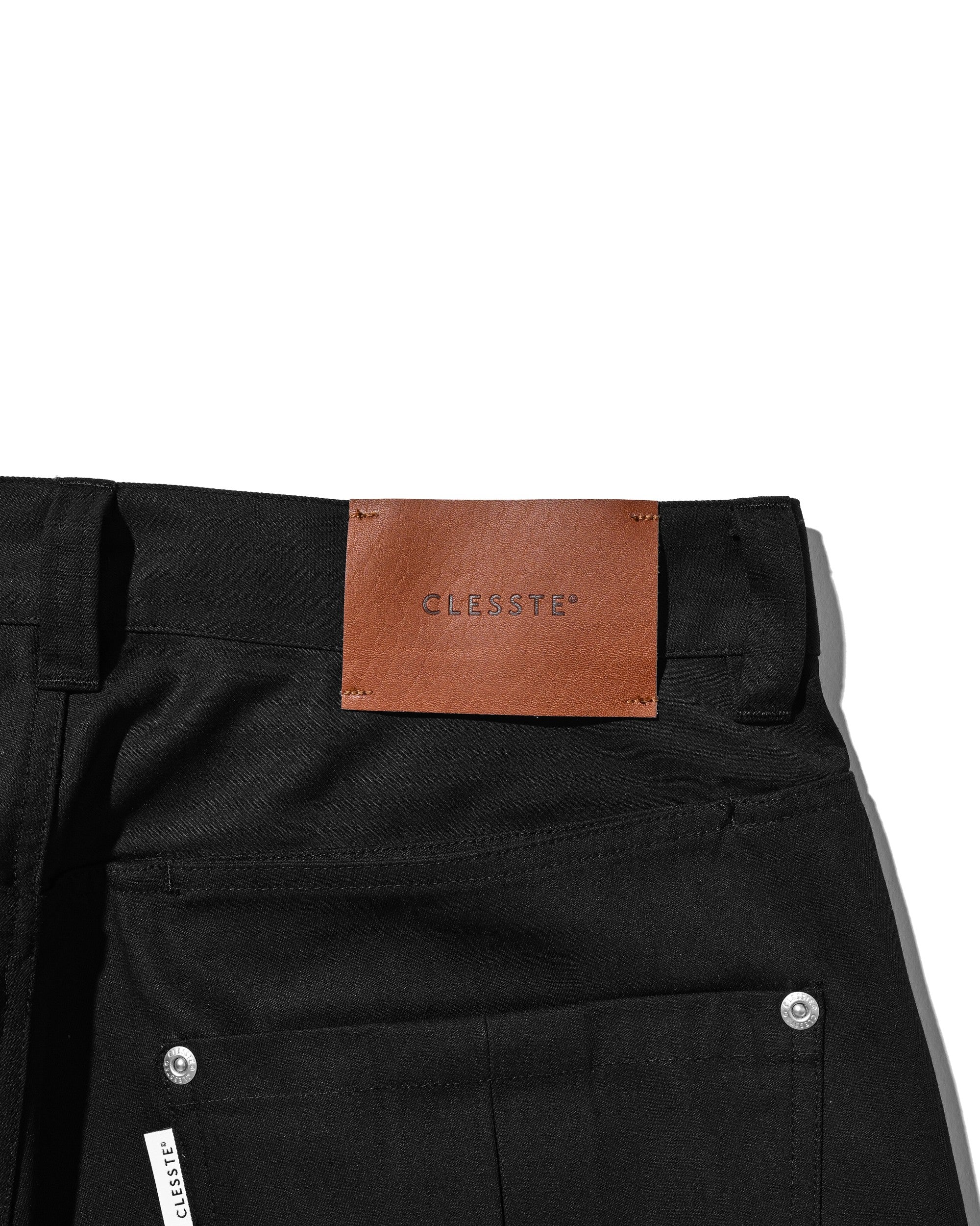【8.5 WED 20:00- IN STOCK】T/C GABARDINE CITY WIDE STRAIGHT PANTS (BLACK)