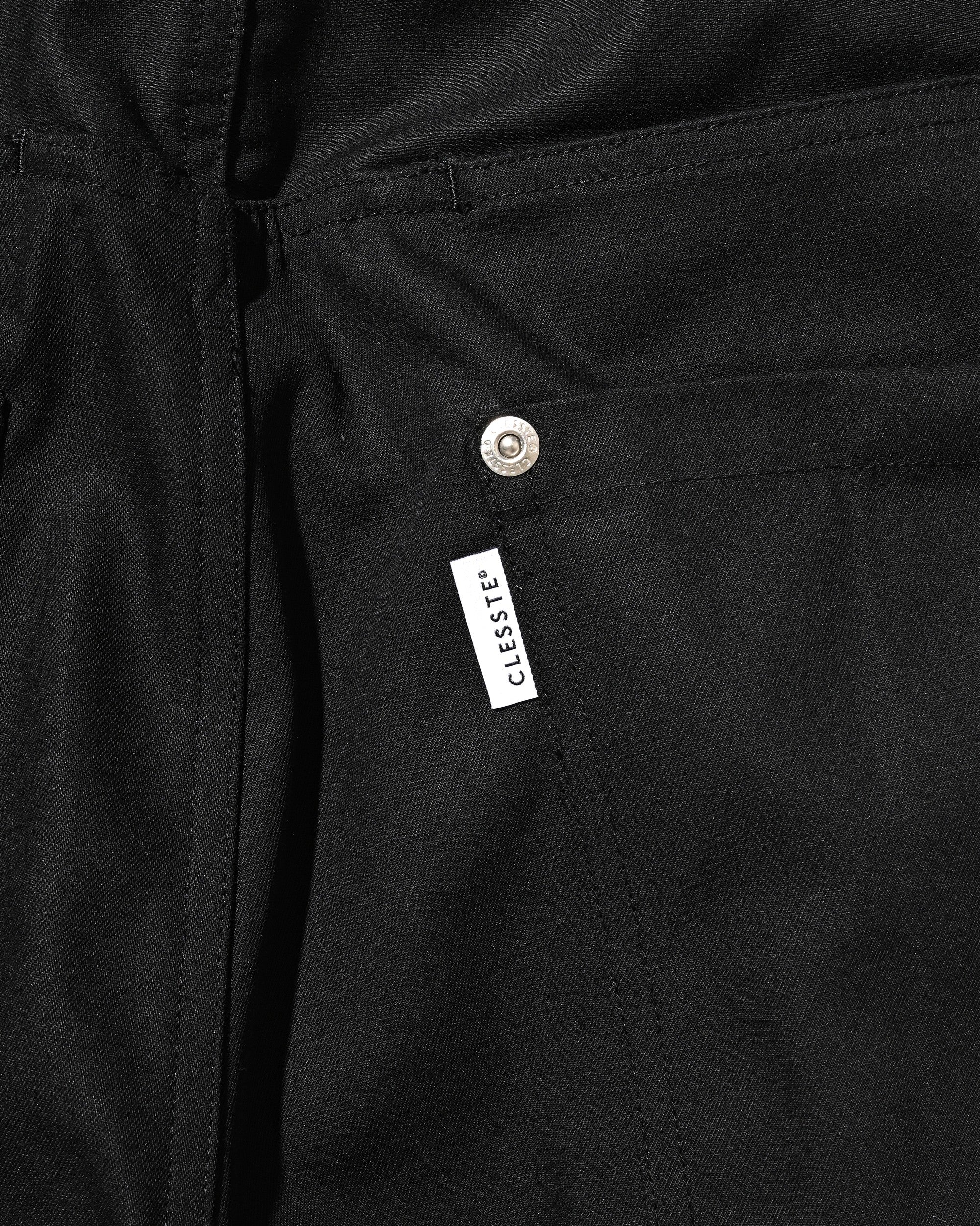 【8.5 WED 20:00- IN STOCK】T/C GABARDINE CITY WIDE STRAIGHT PANTS (BLACK)