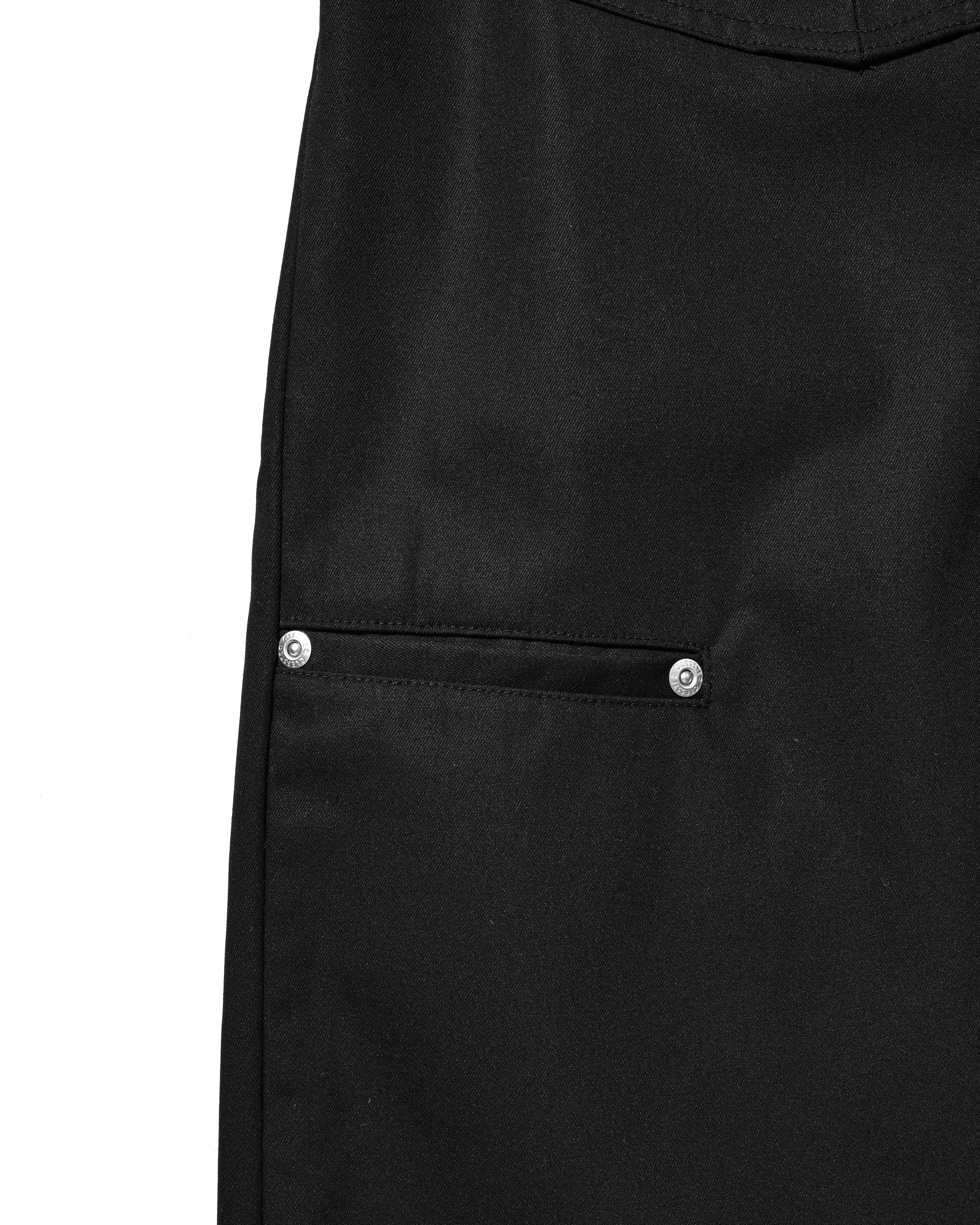 【8.5 WED 20:00- IN STOCK】T/C GABARDINE CITY WIDE STRAIGHT PANTS (BLACK)